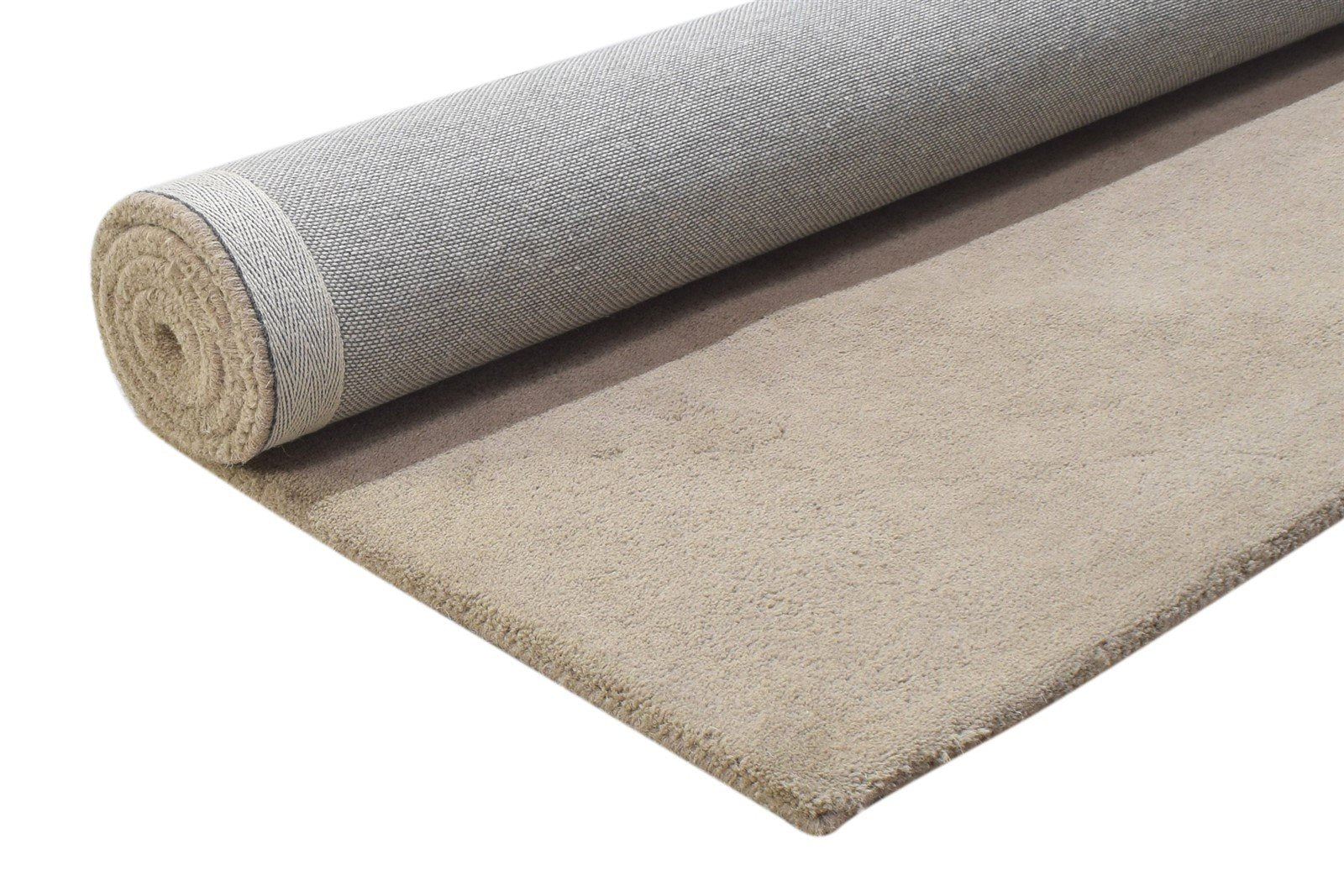 3' X 5' Rug Wool Brown Modern Hand Tufted Scandinavian Solid Room Size Carpet 7864311087253