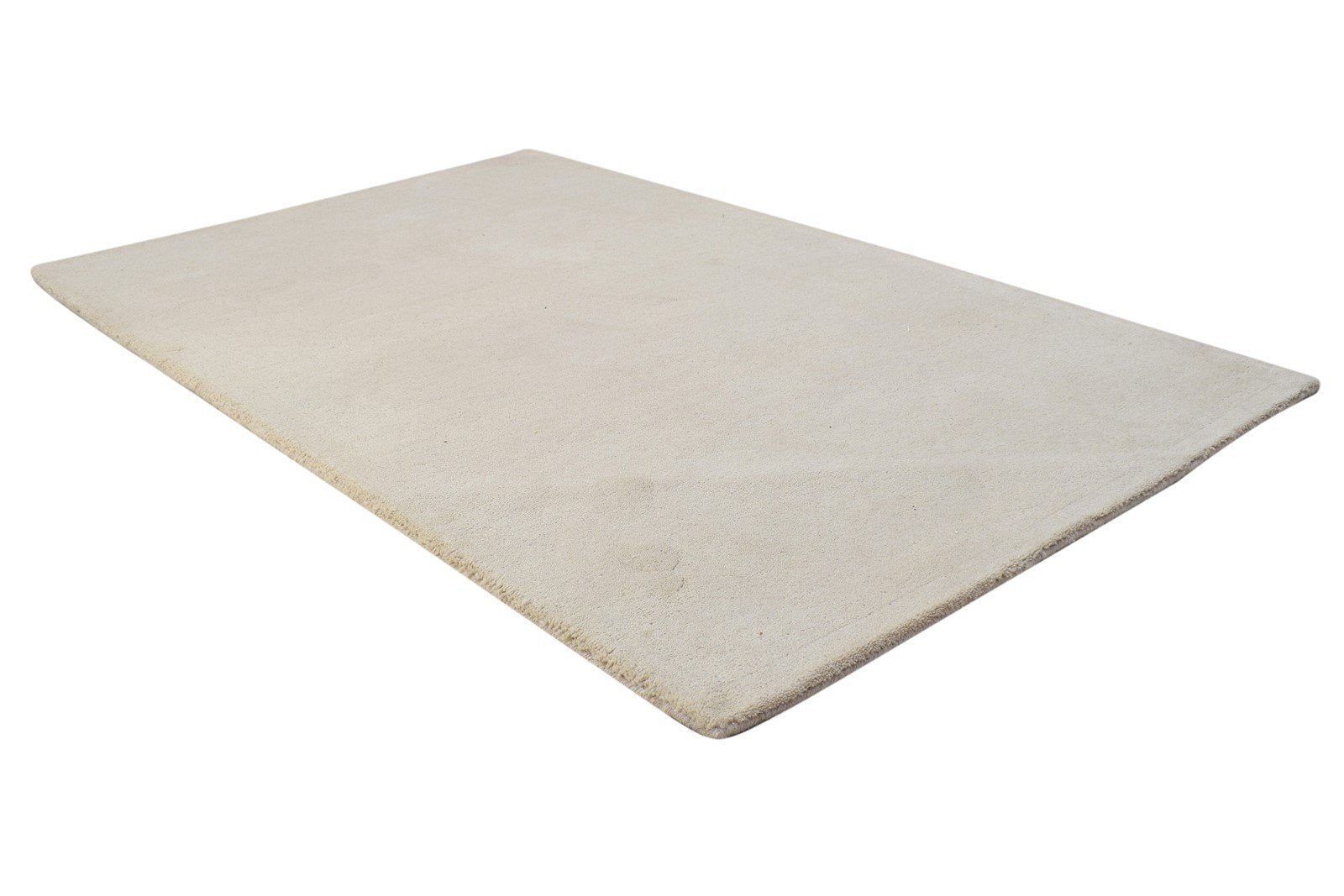 3' X 5' Rug Wool Brown Modern Hand Tufted Scandinavian Solid Room Size Carpet 7864310857877