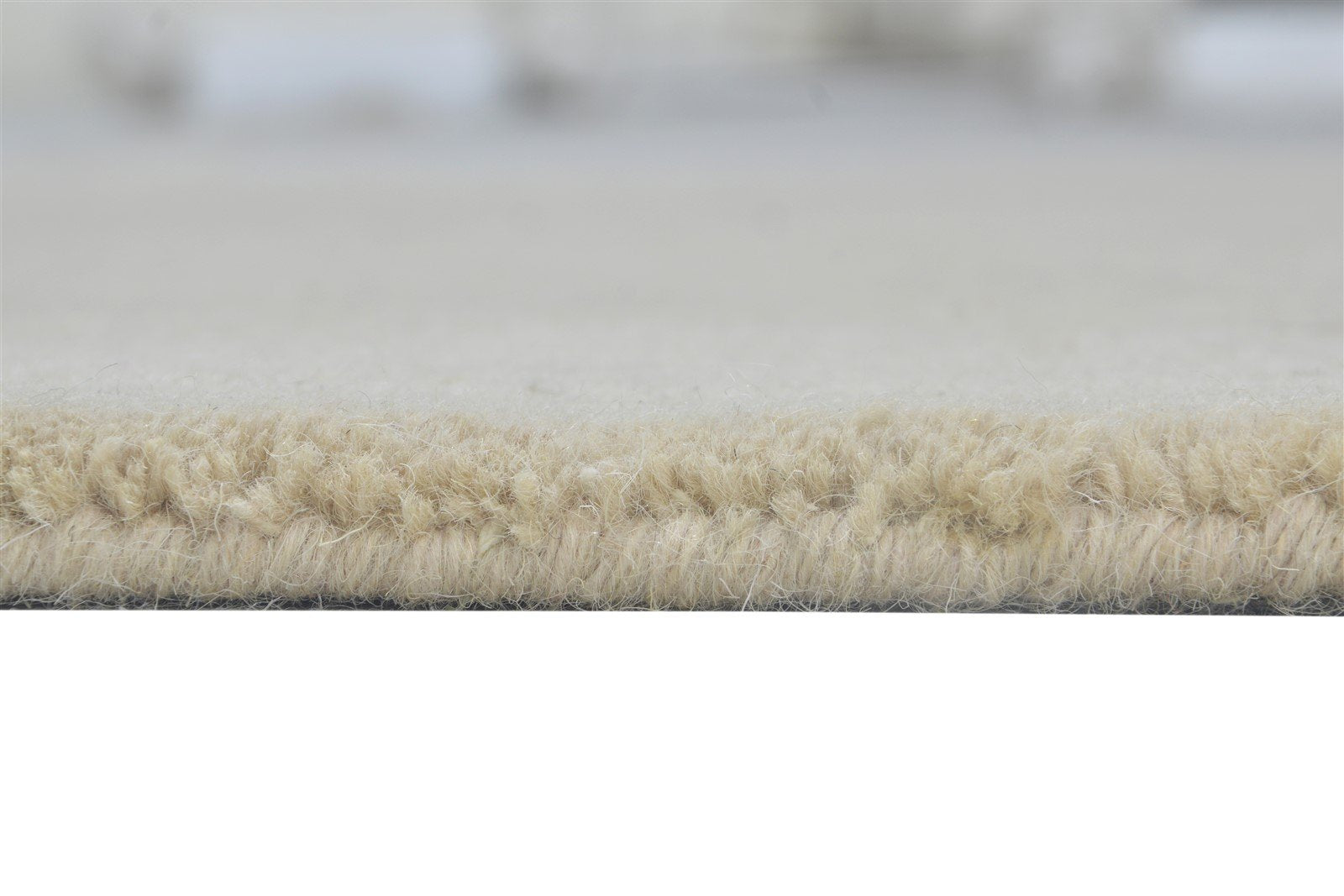 3' X 5' Rug Wool Brown Modern Hand Tufted Scandinavian Solid Room Size Carpet 7864310857877