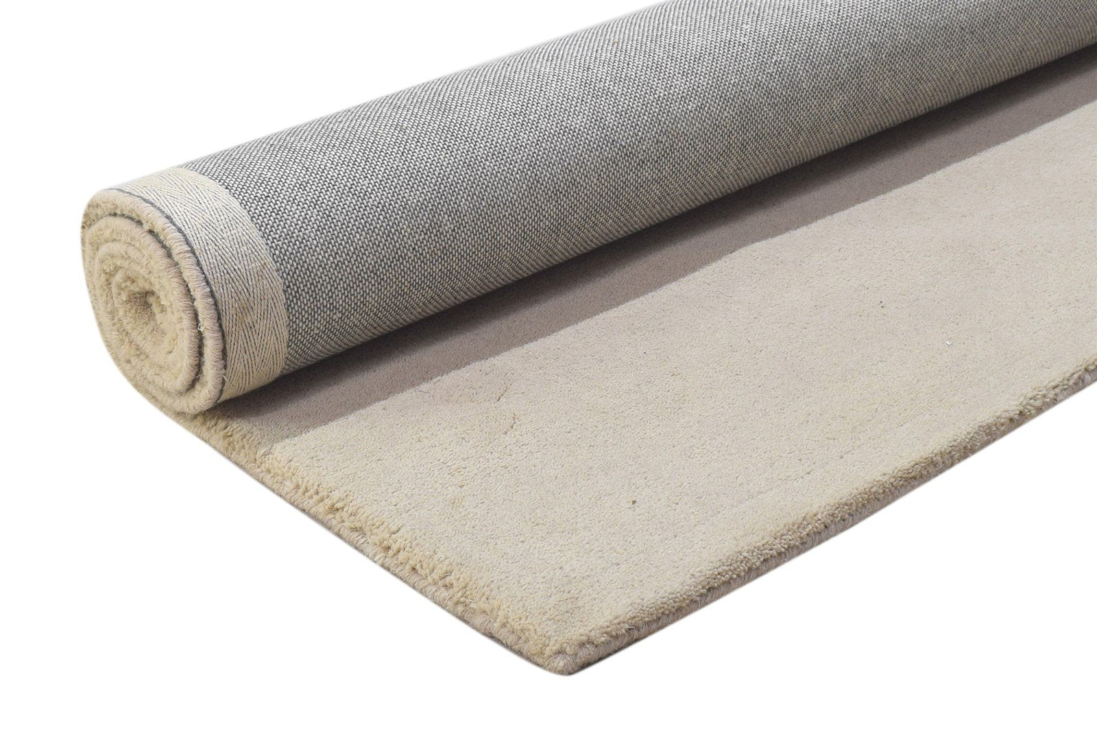 3' X 5' Rug Wool Brown Modern Hand Tufted Scandinavian Solid Room Size Carpet 7864310857877