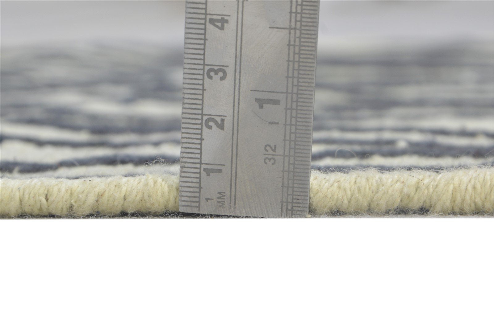 3' X 5' Rug Wool Grey Modern Dhurrie Scandinavian Chevron Room Size Carpet 7865031786645