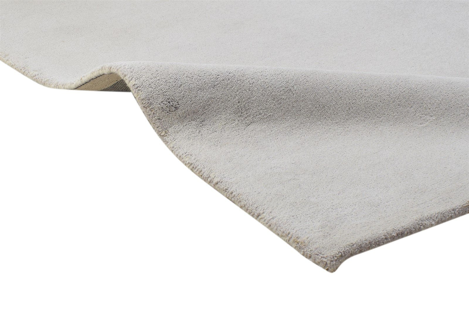 3' X 5' Rug Wool Grey Modern Hand Tufted Scandinavian Solid Room Size Carpet 7864311480469