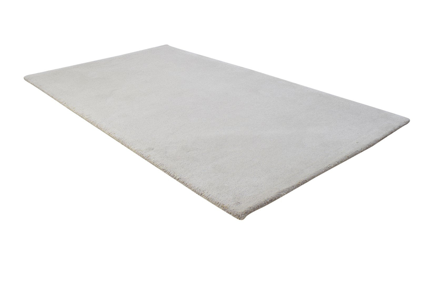 3' X 5' Rug Wool Grey Modern Hand Tufted Scandinavian Solid Room Size Carpet 7864311480469