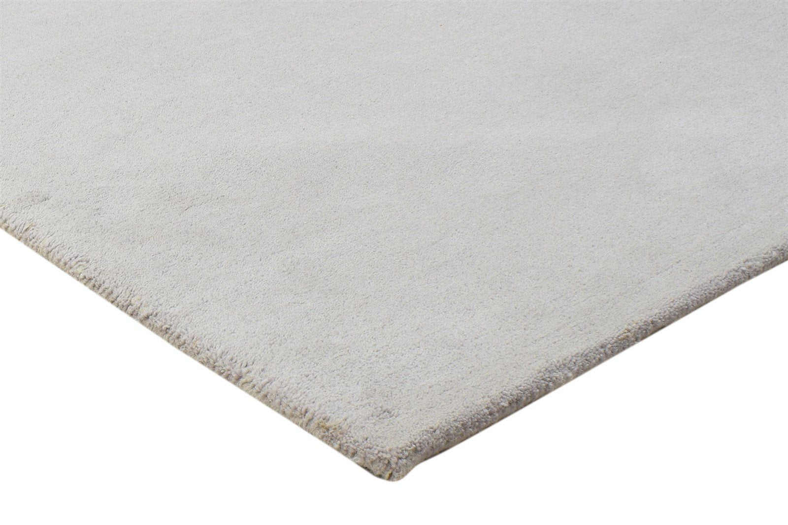 3' X 5' Rug Wool Grey Modern Hand Tufted Scandinavian Solid Room Size Carpet 7864311480469