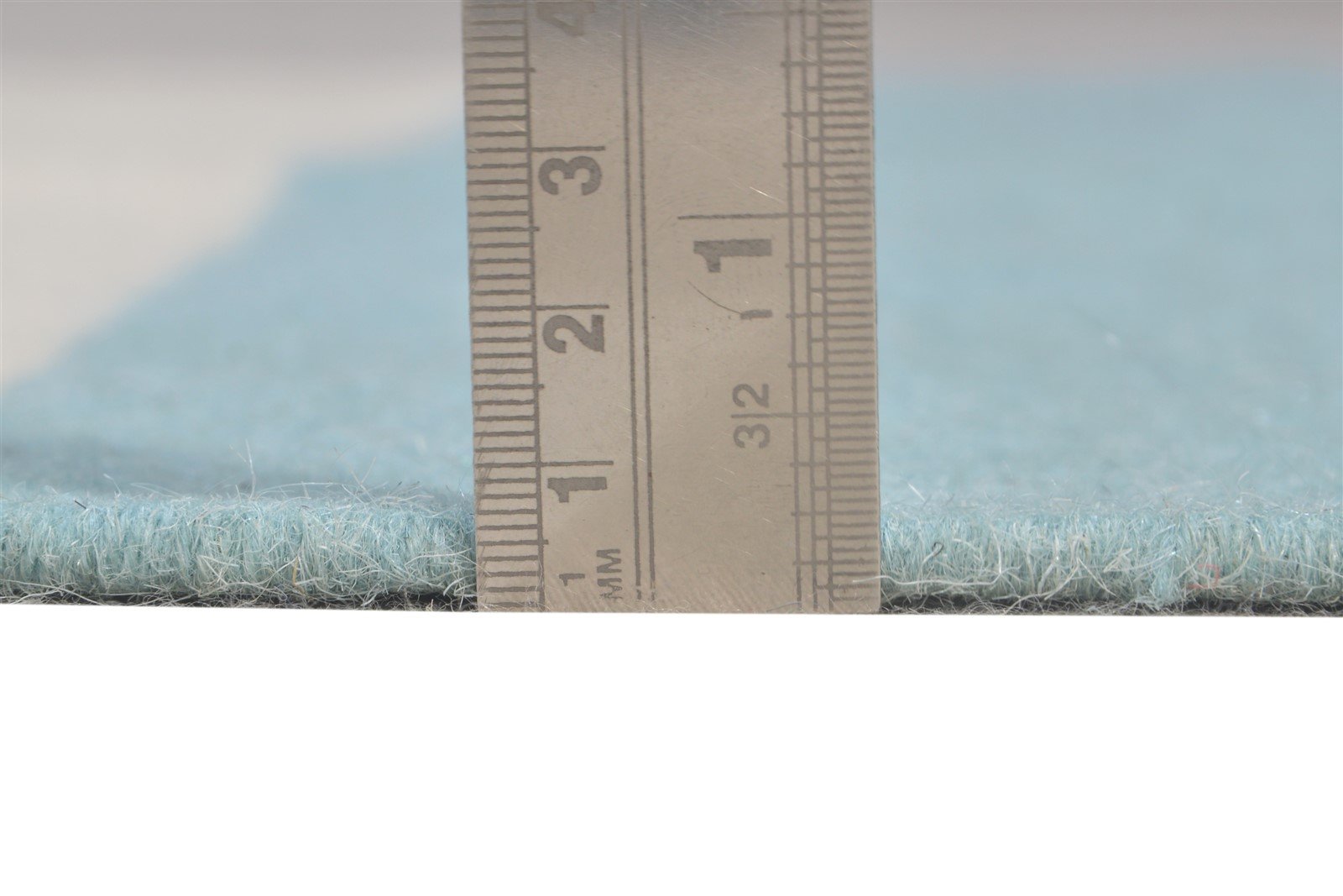 3' X 5' Rug Wool Light Blue Modern Dhurrie Scandinavian Striped Small Carpet 7865196740757