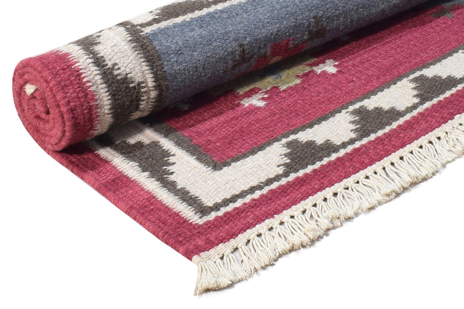 3' X 5' Rug Wool Pink Persian Dhurrie Southwestern Oriental Room Size Carpet 7864991219861