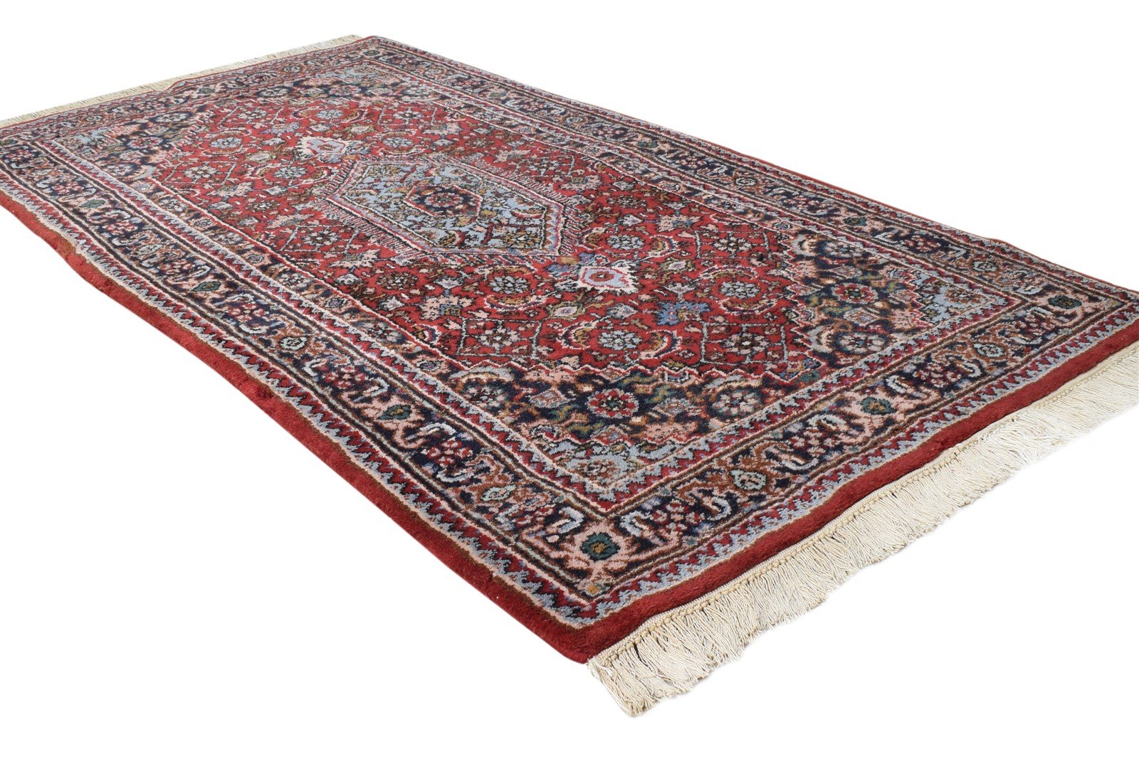 3' X 5' Rug Wool Red Persian Hand Knotted Tabriz Medallion Small Carpet 7864678219925