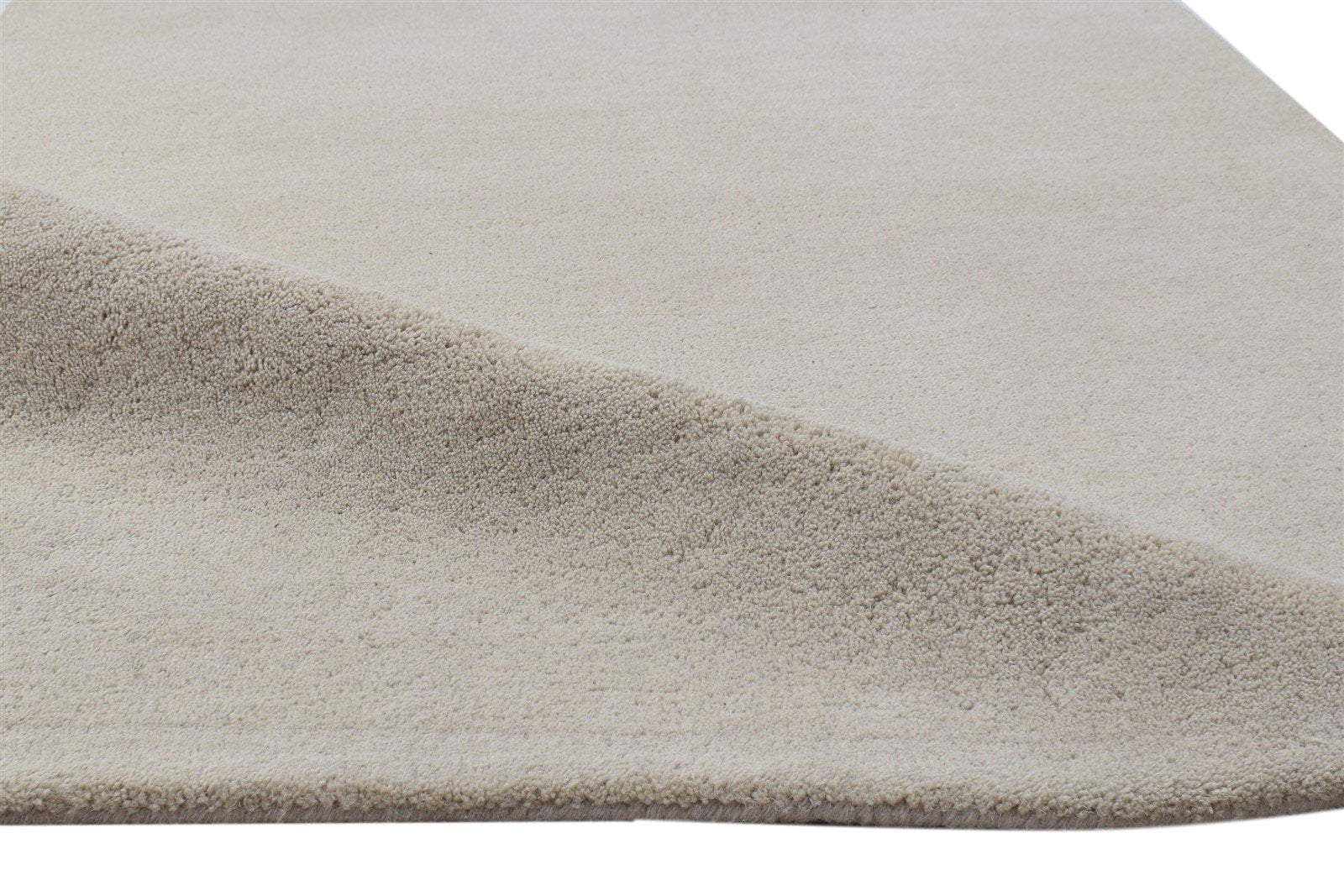 3' X 5' Rug Wool Sand Modern Hand Tufted Scandinavian Solid Room Size Carpet 7864310399125