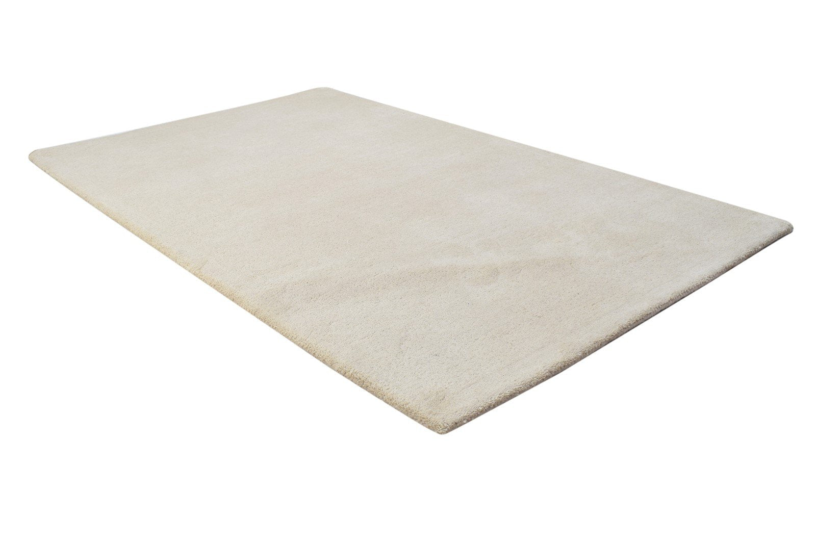 3' X 5' Rug Wool Sand Modern Hand Tufted Scandinavian Solid Room Size Carpet 7864310399125