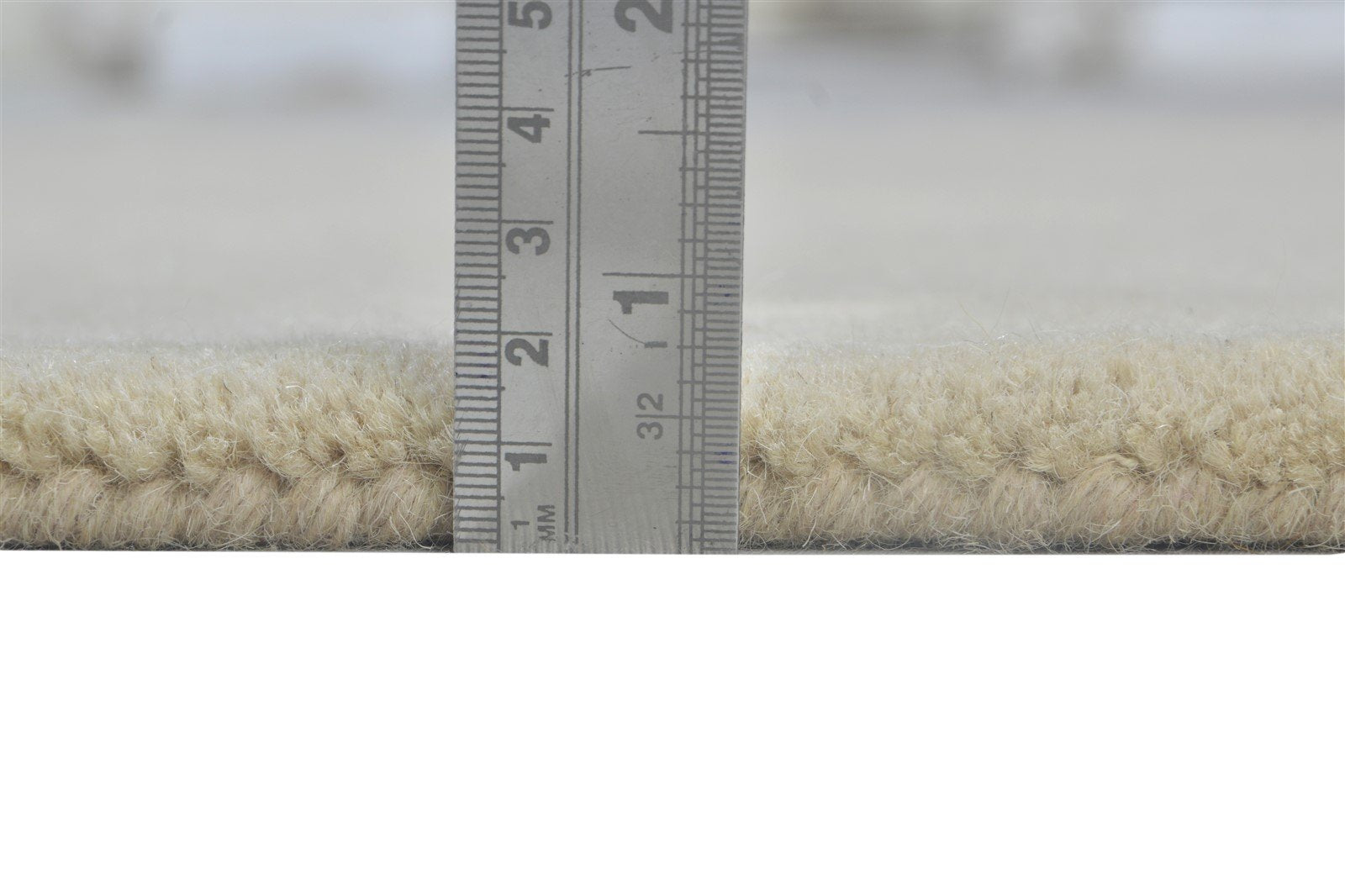 3' X 5' Rug Wool Sand Modern Hand Tufted Scandinavian Solid Room Size Carpet 7864310399125