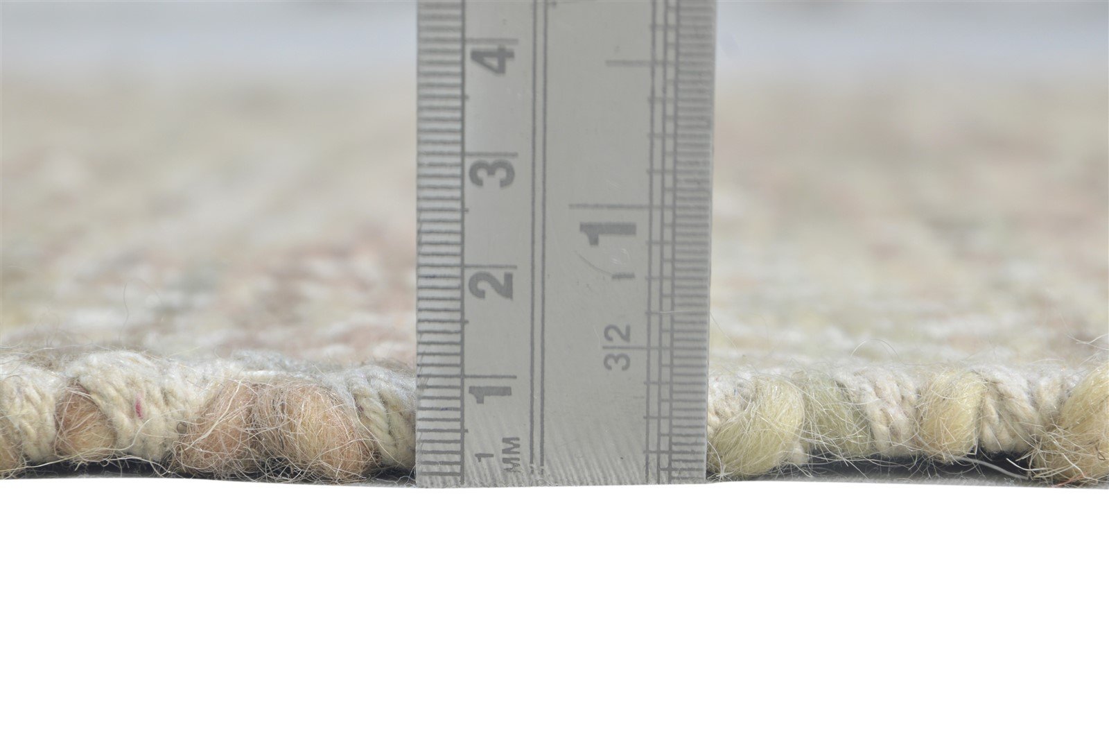 3' X 5' Rug Wool Sand Modern Hand Woven Scandinavian Diamond Small Carpet 7864931451029