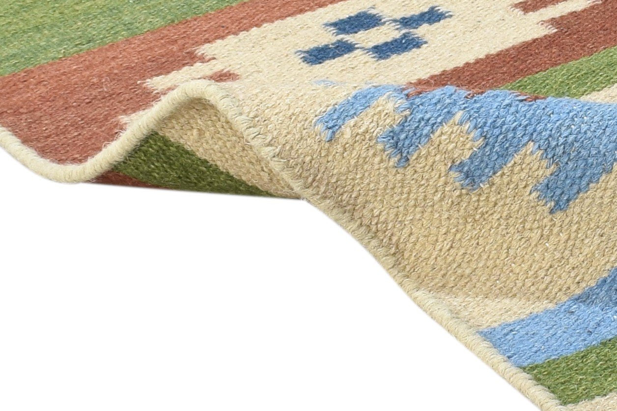 3' X 6' Rug Wool Multi Persian Dhurrie Southwestern Oriental Room Size Carpet 7864988401813