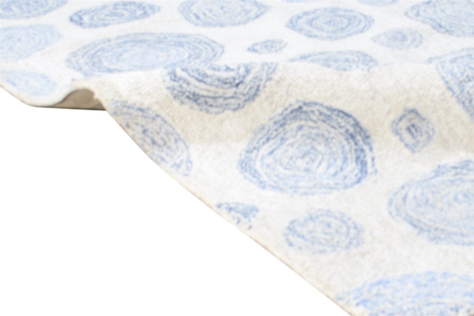 3' X 8' Rug Pet Yarn Blue Modern Hand Tufted Indian Modern Small Runner 7865139560597