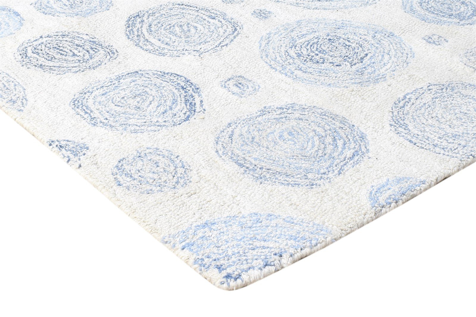 3' X 8' Rug Pet Yarn Blue Modern Hand Tufted Indian Modern Small Runner 7865139560597