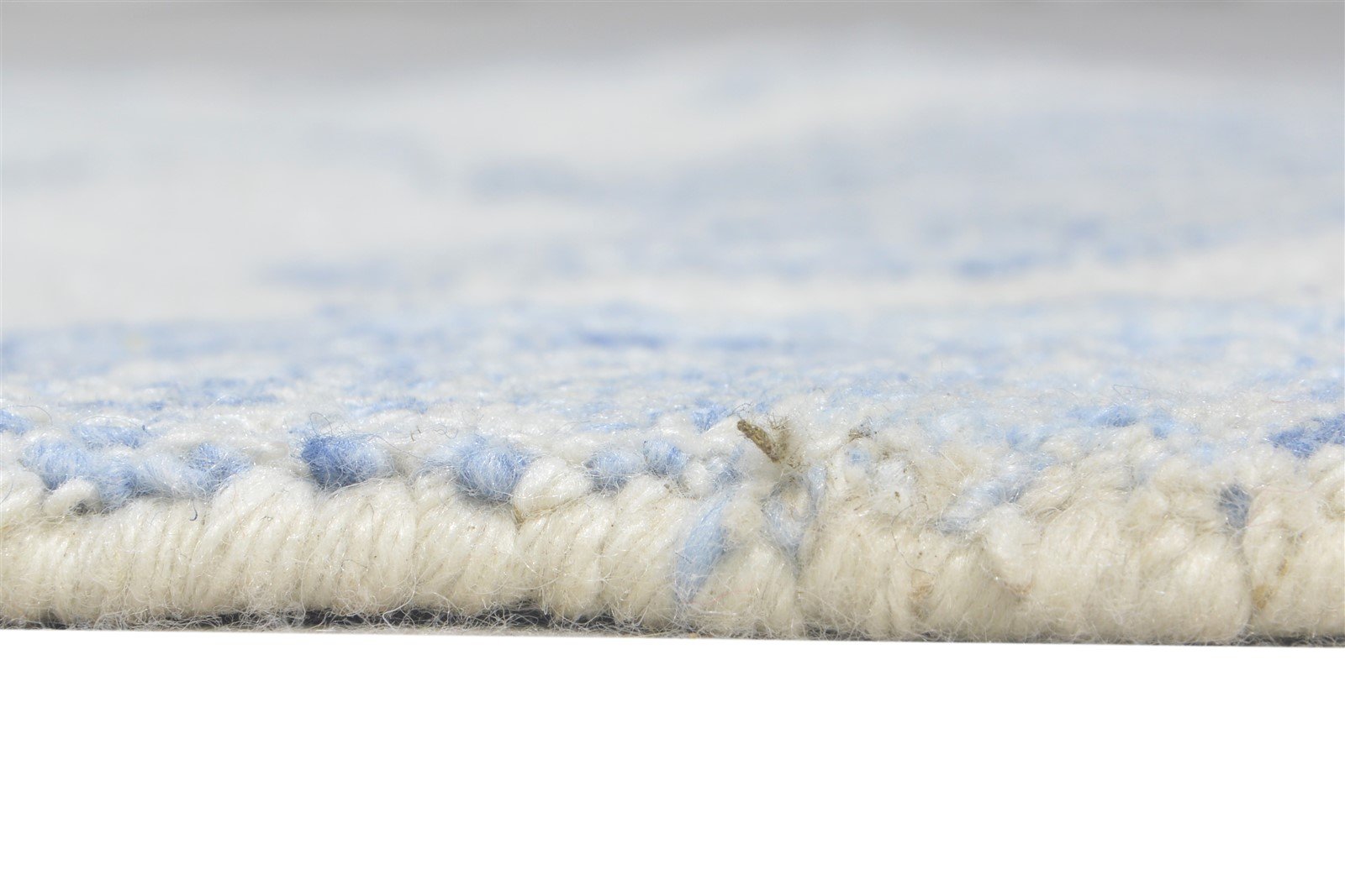 3' X 8' Rug Pet Yarn Blue Modern Hand Tufted Indian Modern Small Runner 7865139560597
