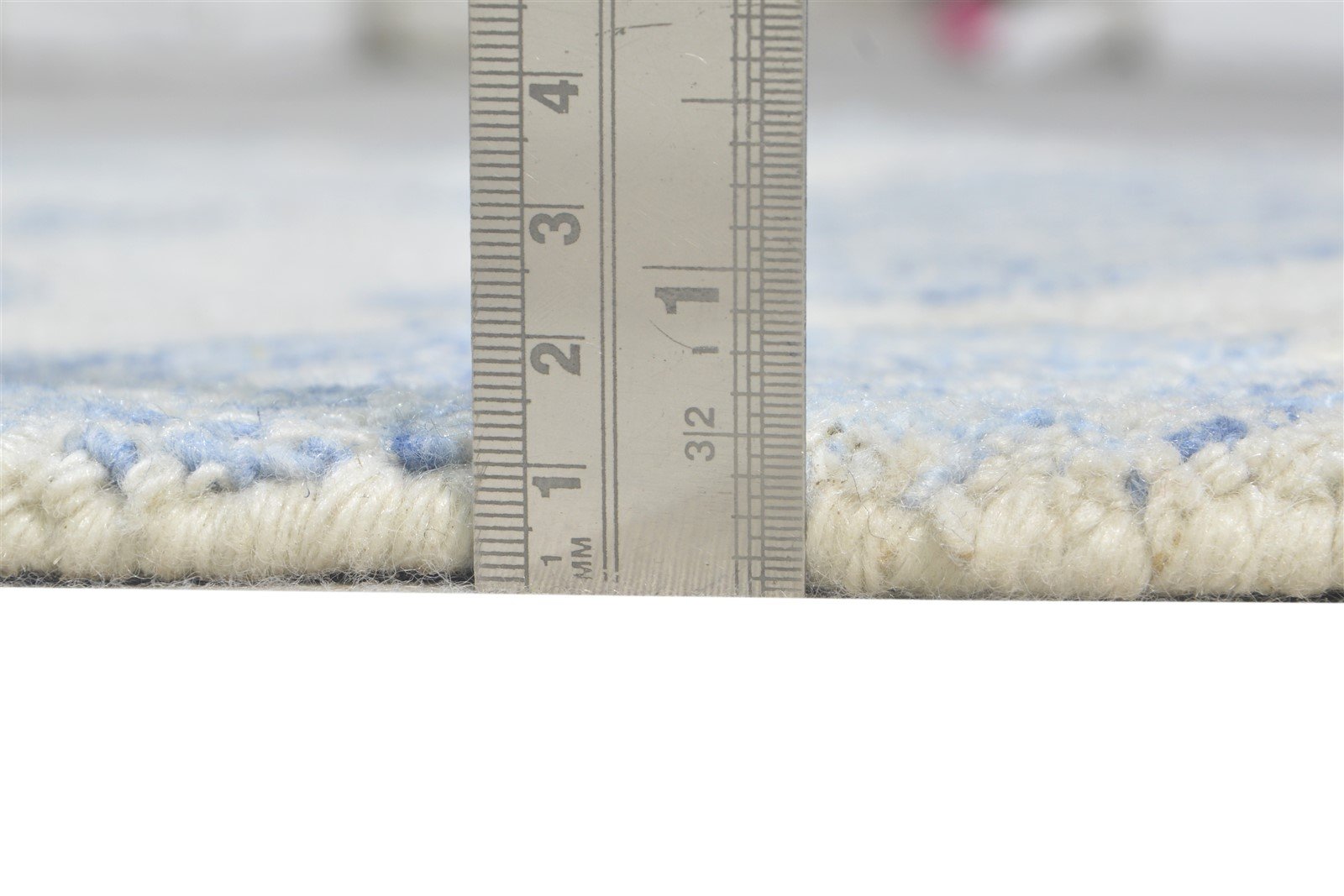 3' X 8' Rug Pet Yarn Blue Modern Hand Tufted Indian Modern Small Runner 7865139560597