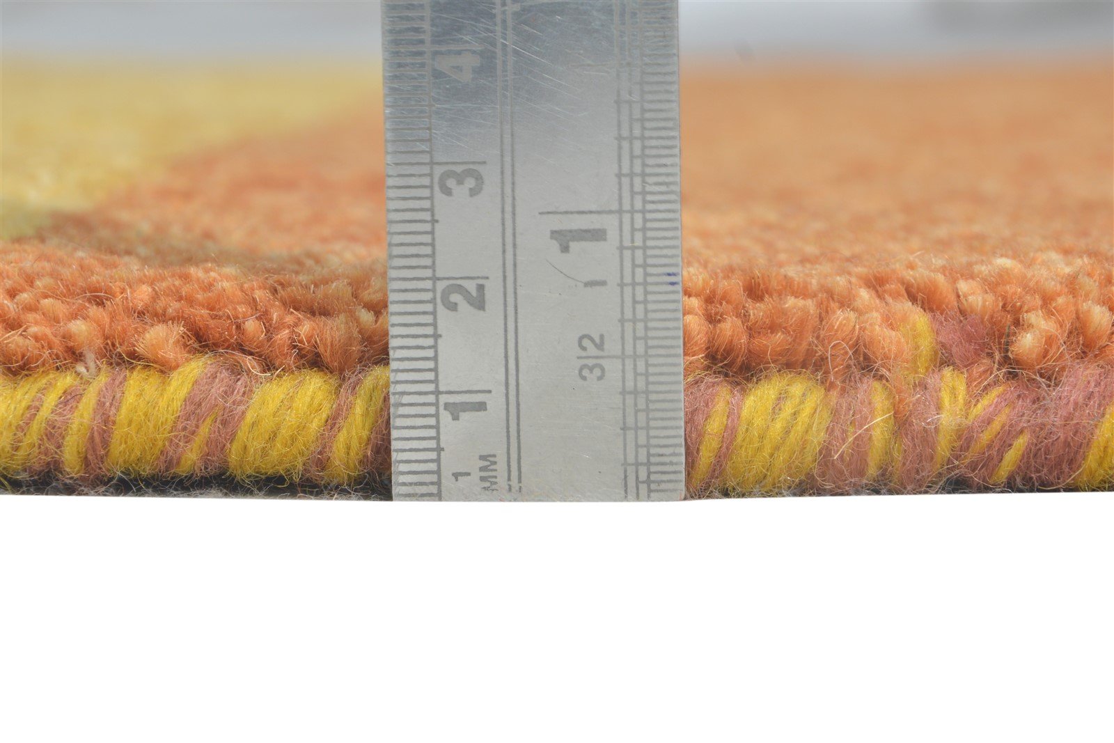 3' X 8' Rug Wool Rust Southwestern Hand Knotted Gabbeh Striped Small Runner 7865065472149