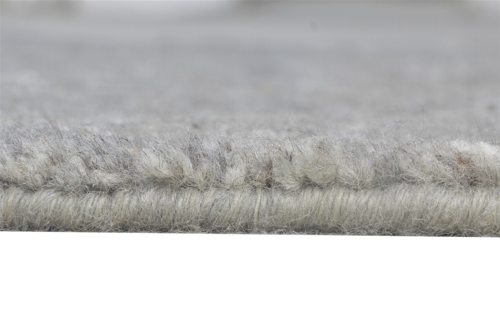 3' X 8' Rug Wool Silk Grey Shag Hand Knotted Moroccan Diamond Small Runner 7864623792277