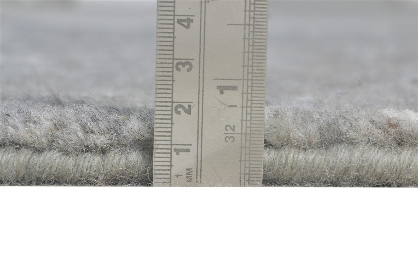 3' X 8' Rug Wool Silk Grey Shag Hand Knotted Moroccan Diamond Small Runner 7864623792277