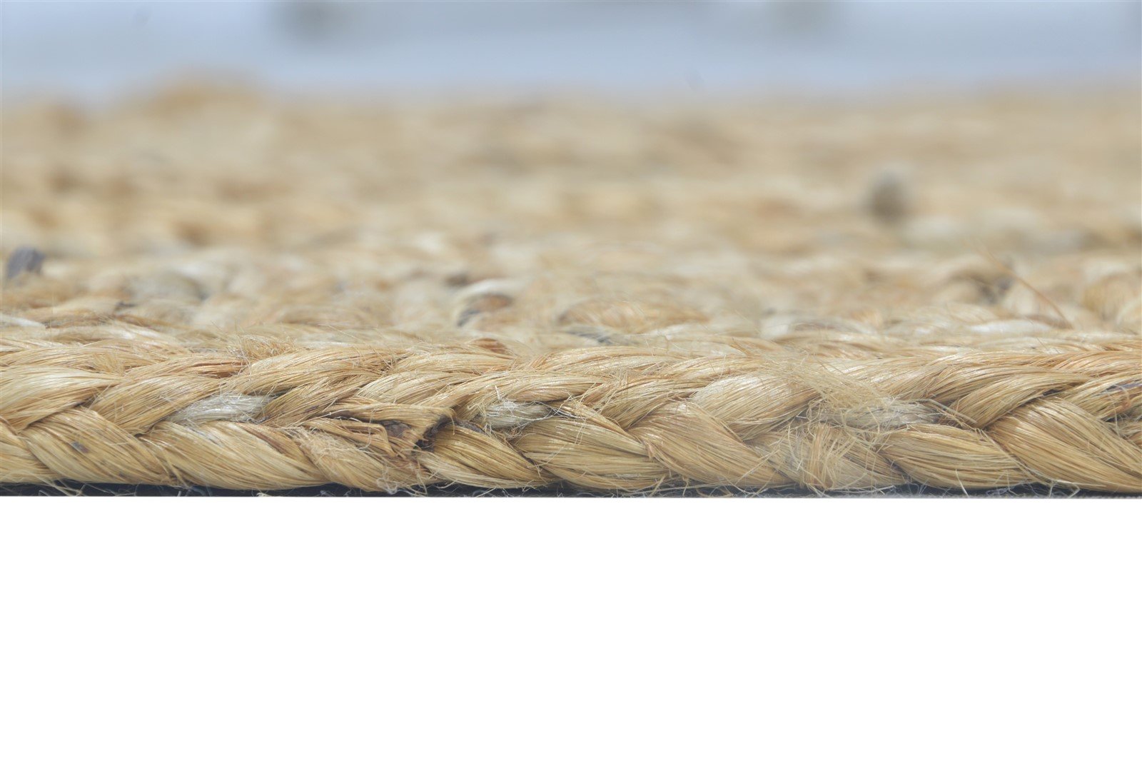 3' X 9' Rug Jute Beige Modern Hand Woven Scandinavian Solid Small Runner 7864311775381