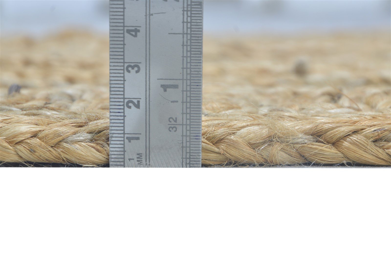 3' X 9' Rug Jute Beige Modern Hand Woven Scandinavian Solid Small Runner 7864311775381