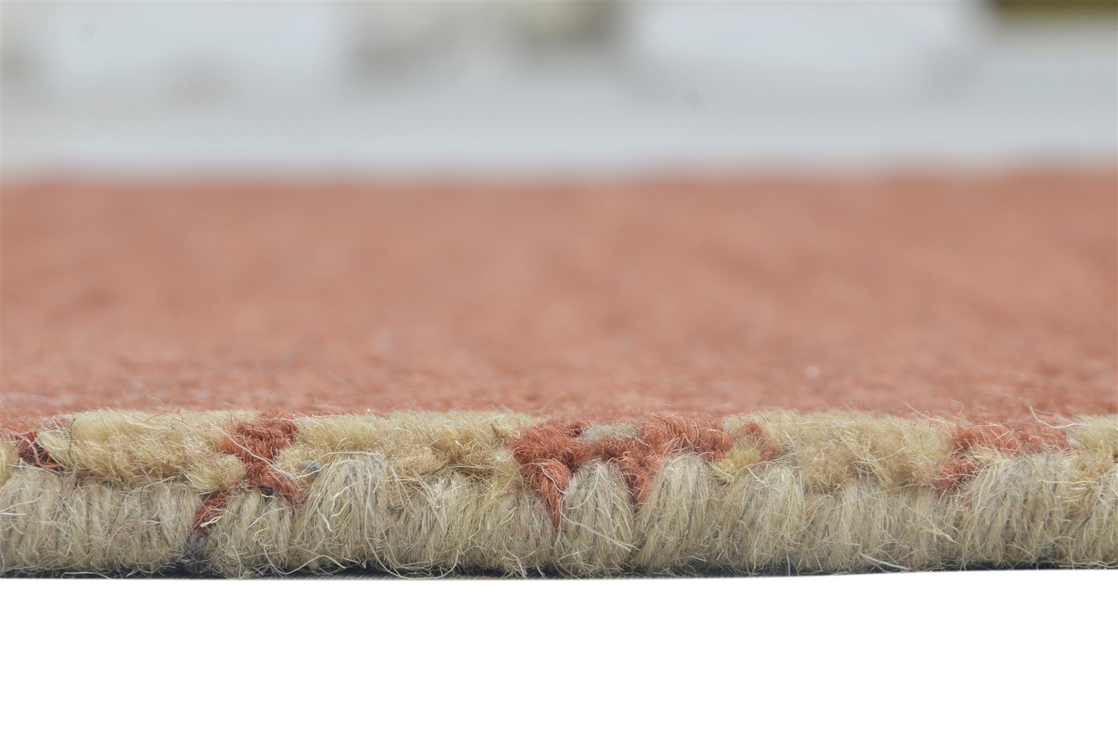 3' X 9' Rug Wool Rust Modern Hand Tufted French Floral Small Runner 7864122769557
