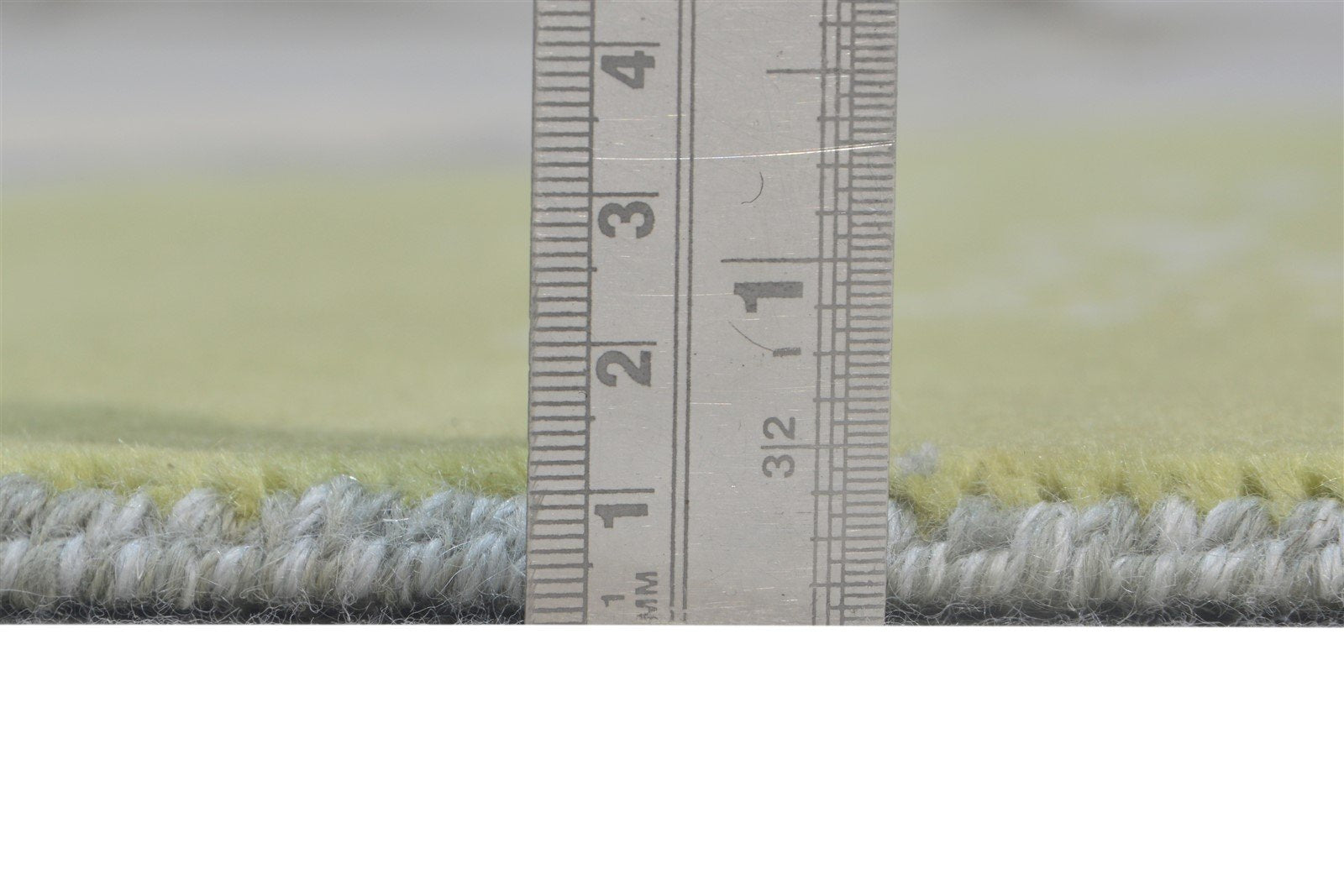 3X10 Rug Wool / Silk Green Modern Hand Knotted American Abstract Small Runner 7865148768405