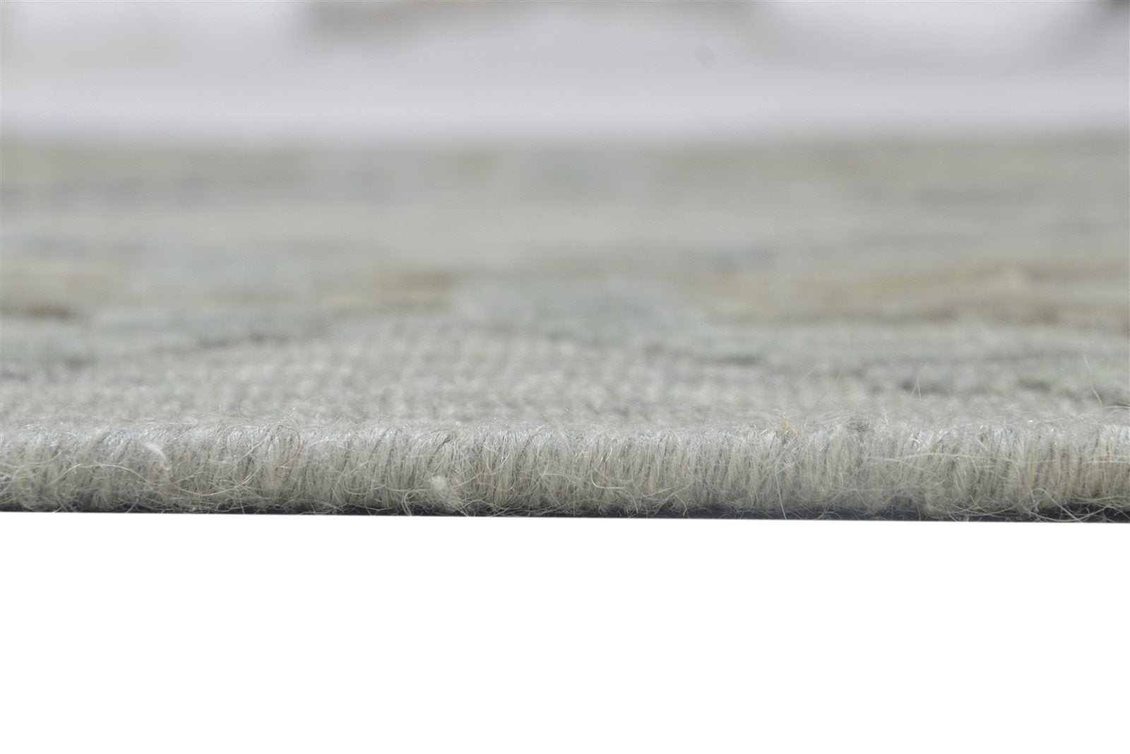 3X6 Rug Wool Silk Grey Modern Jacquard Loom Scandinavian Geometric Small Carpet 7864147116181