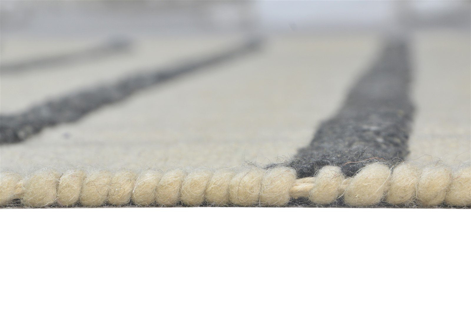 4' X 3' Rug Wool Cream Modern Dhurrie French Floral Room Size Carpet 7865080840341