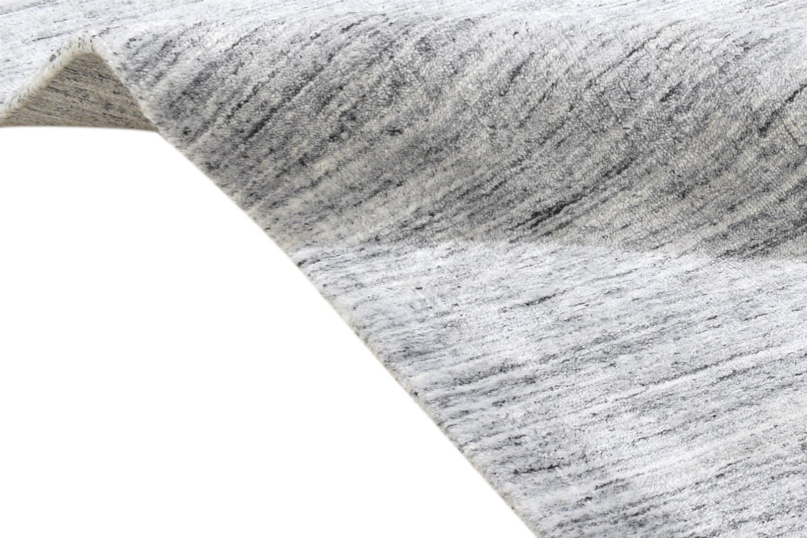 4' X 4' Rug Silk Grey Modern Handloom Scandinavian Solid Room Size Carpet 7864820007061