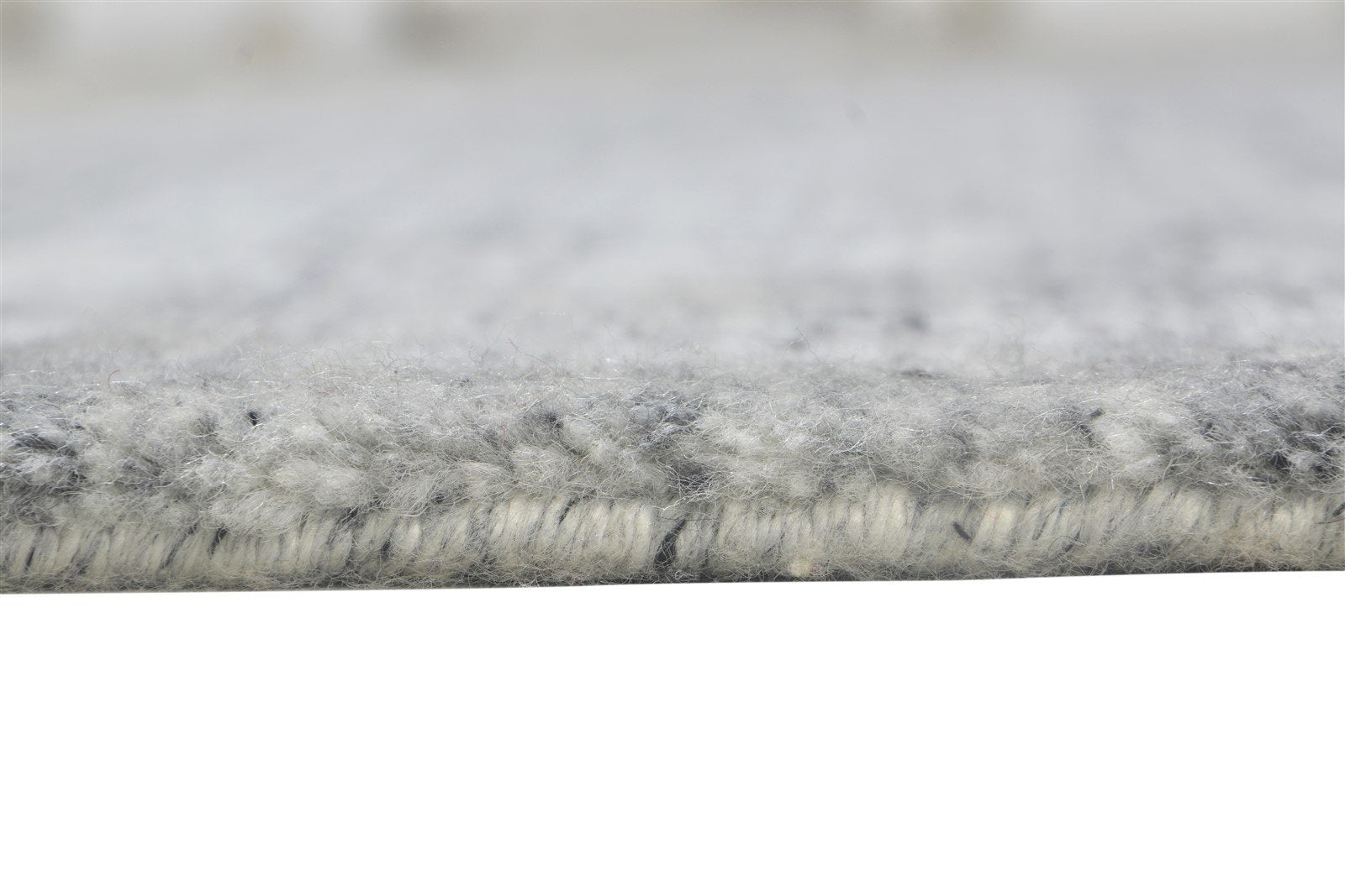 4' X 4' Rug Silk Grey Modern Handloom Scandinavian Solid Room Size Carpet 7864820007061