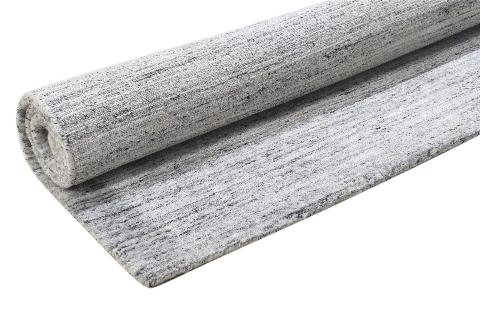 4' X 4' Rug Silk Grey Modern Handloom Scandinavian Solid Room Size Carpet 7864820007061