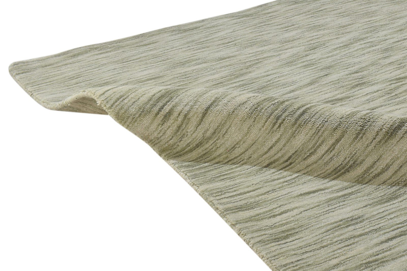 4' X 4' Rug Wool Sage Modern Hand Woven Scandinavian Solid Room Size Carpet 7864820727957
