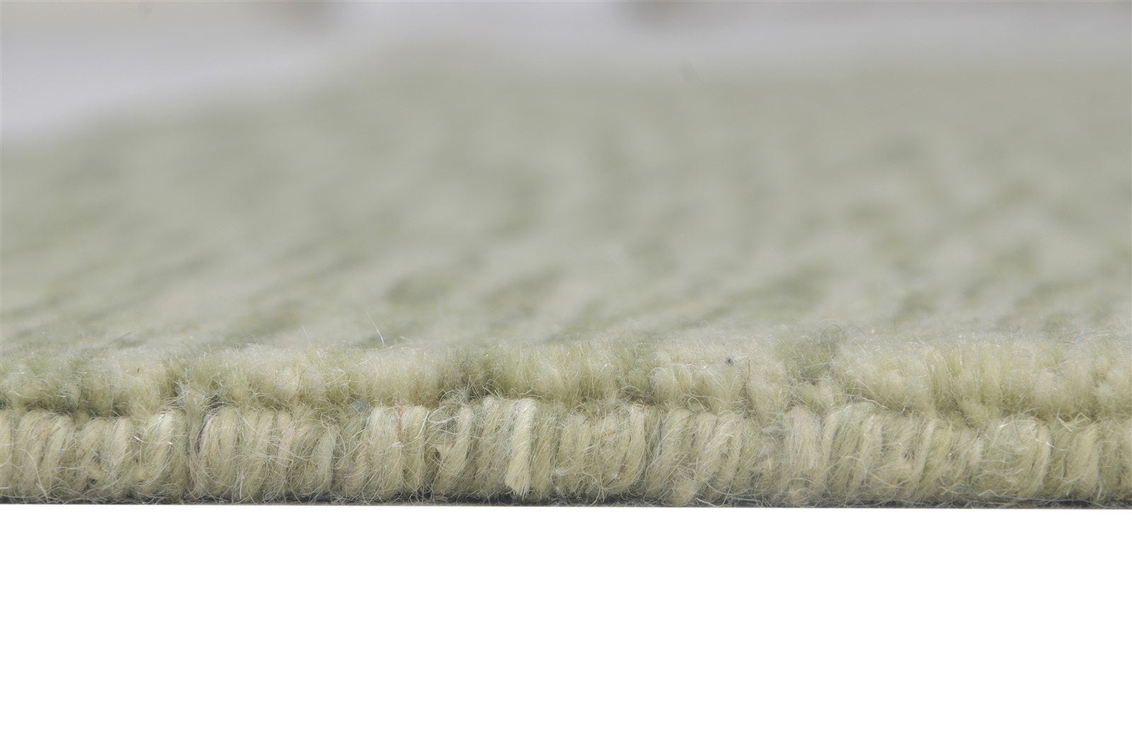 4' X 4' Rug Wool Sage Modern Hand Woven Scandinavian Solid Room Size Carpet 7864820727957
