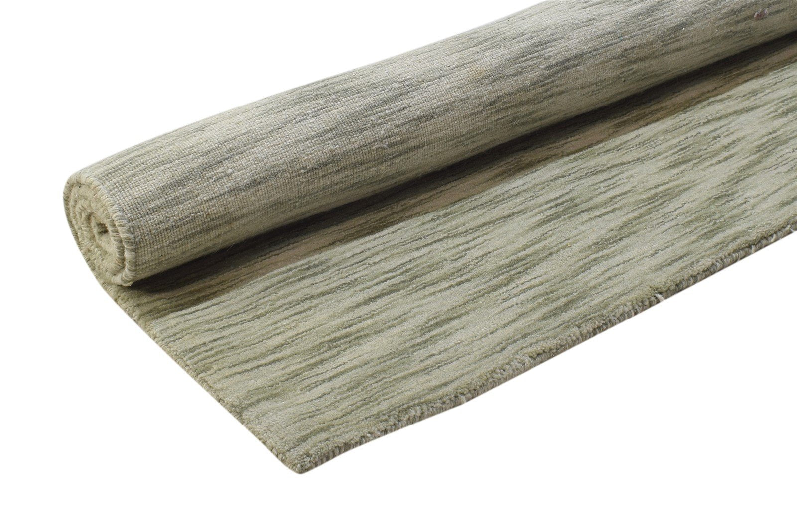 4' X 4' Rug Wool Sage Modern Hand Woven Scandinavian Solid Room Size Carpet 7864820727957