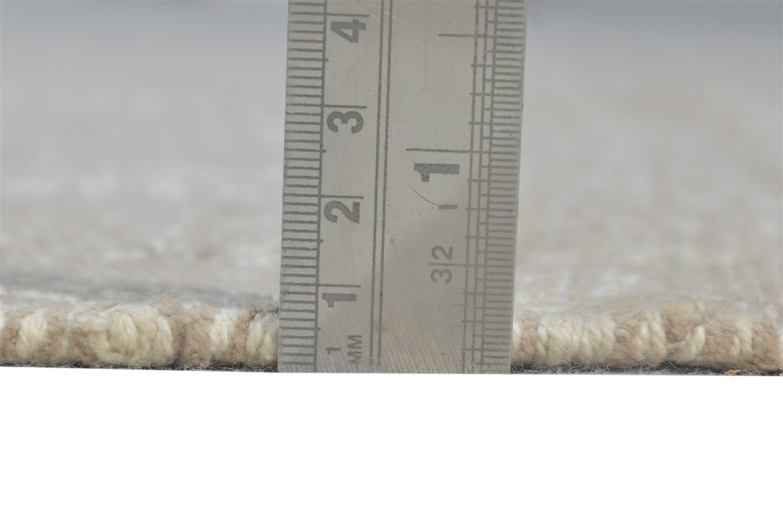 4' X 5' Rug Wool Beige Modern Dhurrie Scandinavian Chevron Room Size Carpet 7865142542485