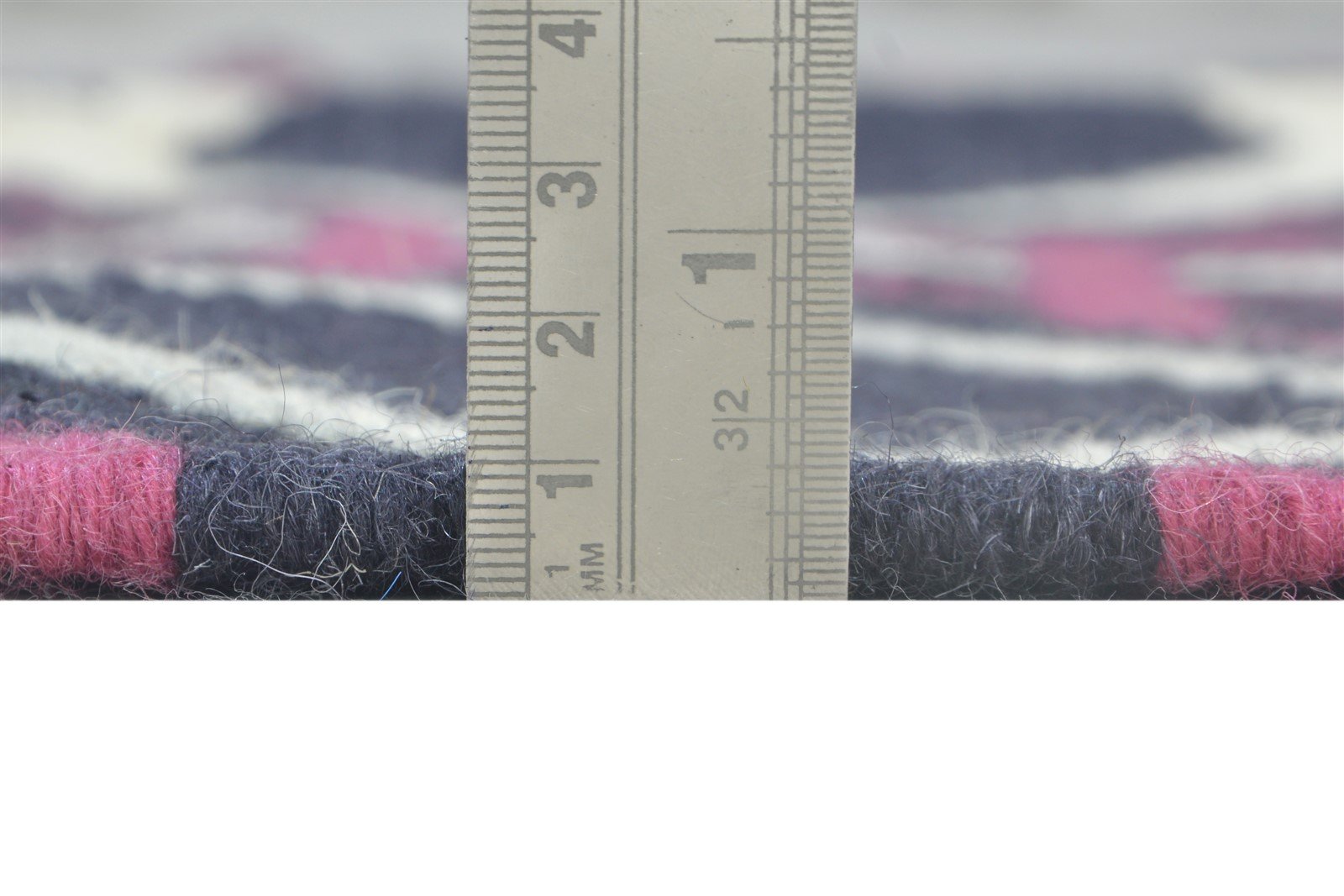 Olive 4' X 5' Rug Wool Charcoal Modern Dhurrie Bohemian Trellis 7864386650261