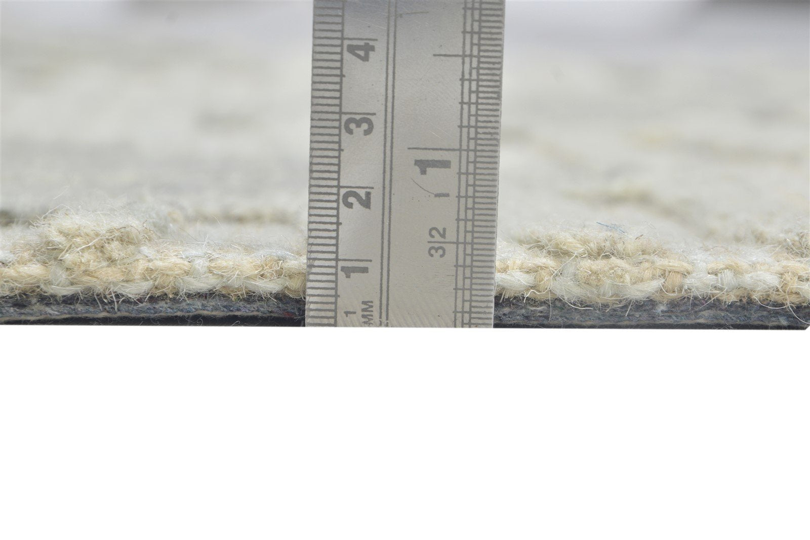 4' X 5' Rug Wool Grey Modern Hand Tufted Scandinavian Trellis Room Size Carpet 7864145969301