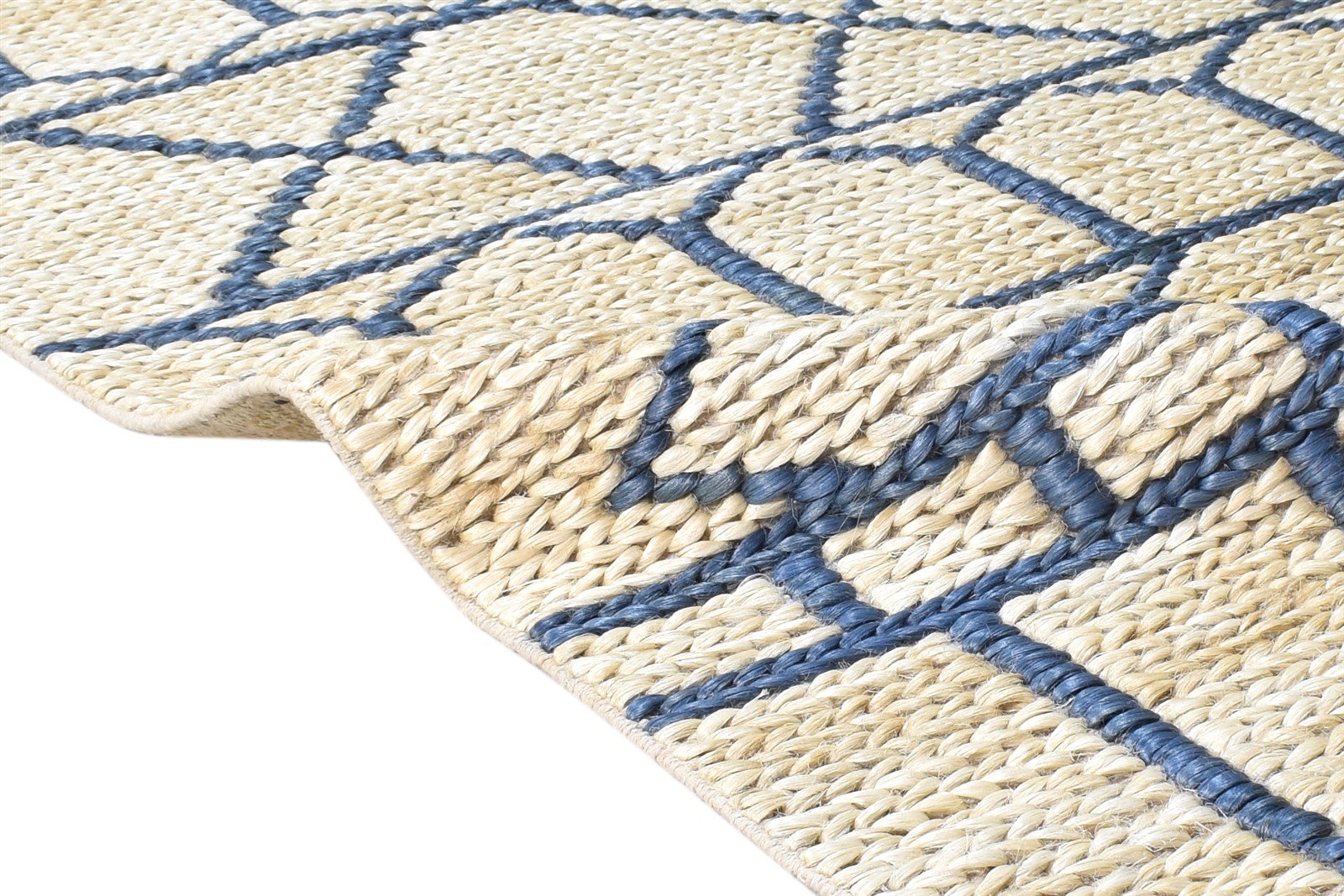 4' X 6' Rug Jute Beige Modern Hand-Hooked Moroccan Modern Room Size Carpet 7865139363989