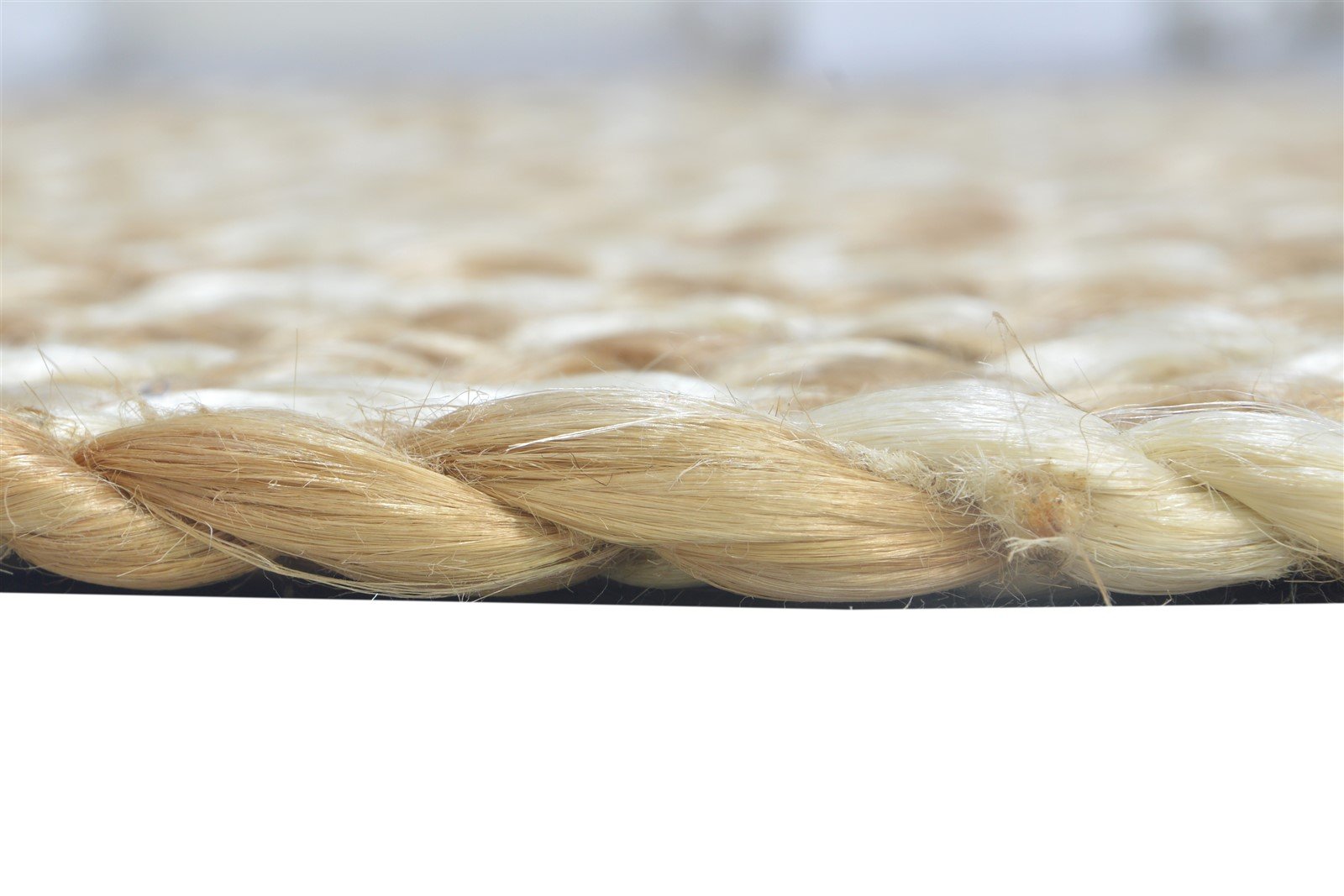 4' X 6' Rug Jute Beige Modern Hand Woven Scandinavian Solid Room Size Carpet 7864963694741