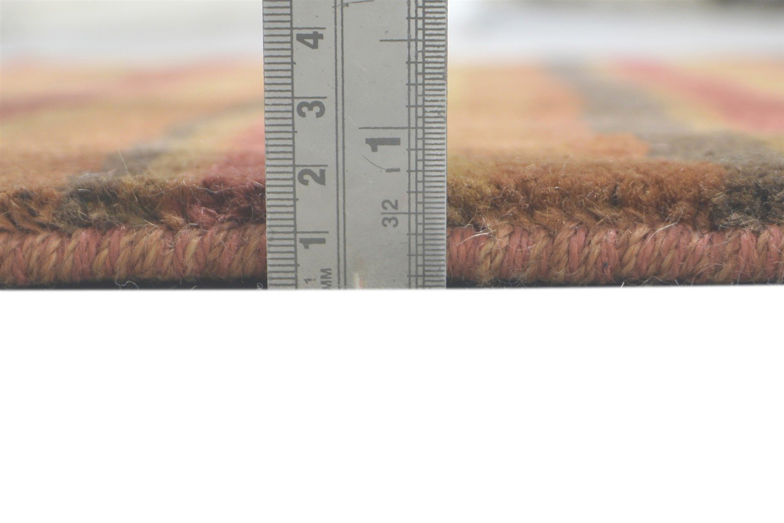 4' X 6' Rug Jute Rust Modern Handloom Scandinavian Striped Room Size Carpet 7860701298837