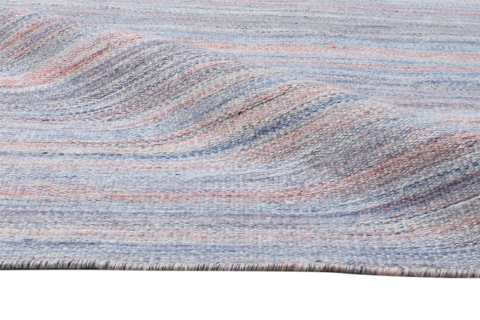 4' X 6' Rug Pet Yarn Purple Modern Flatweave Bohemian Striped Room Size Carpet 7865139921045