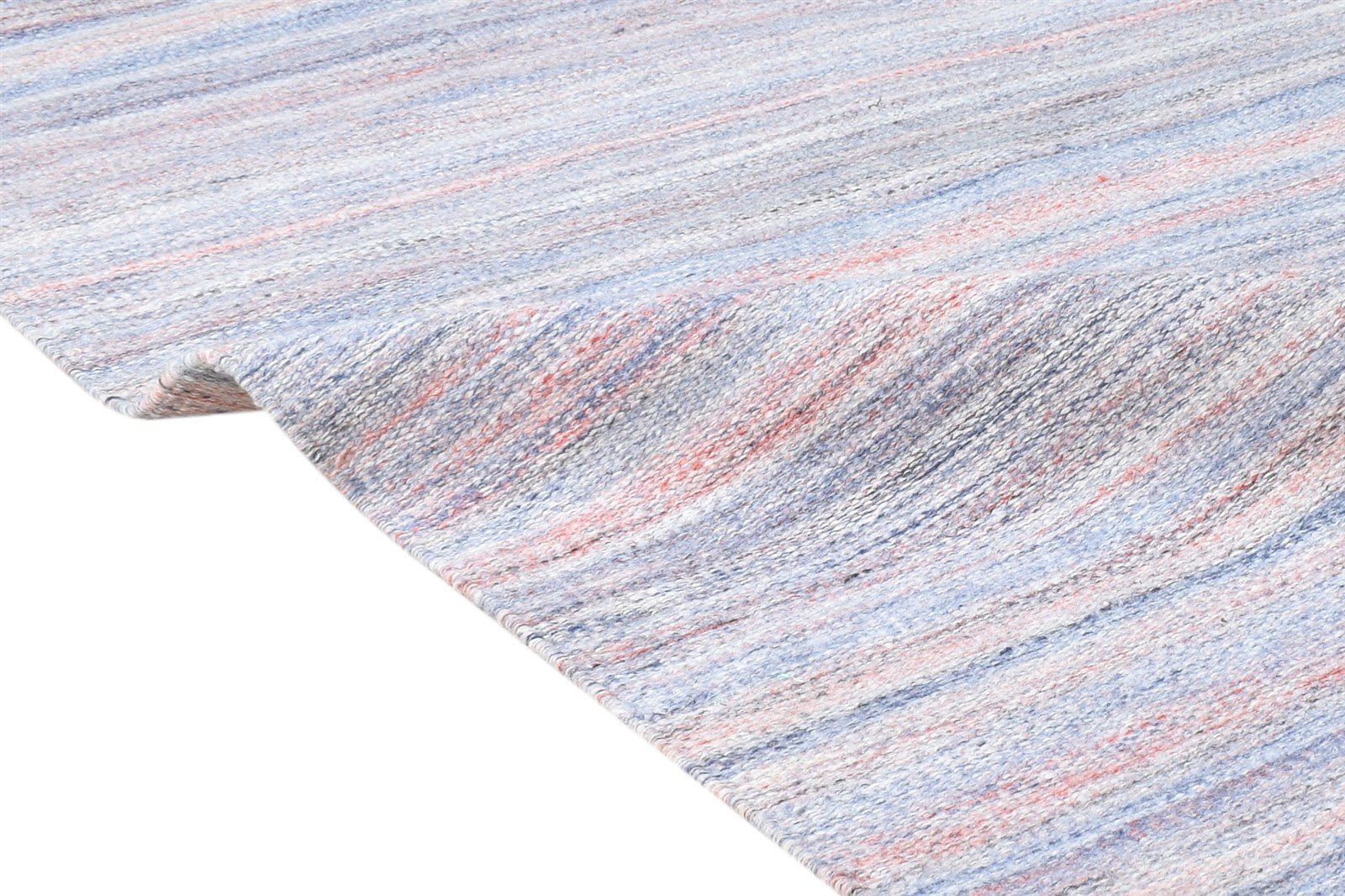 4' X 6' Rug Pet Yarn Purple Modern Flatweave Bohemian Striped Room Size Carpet 7865139921045