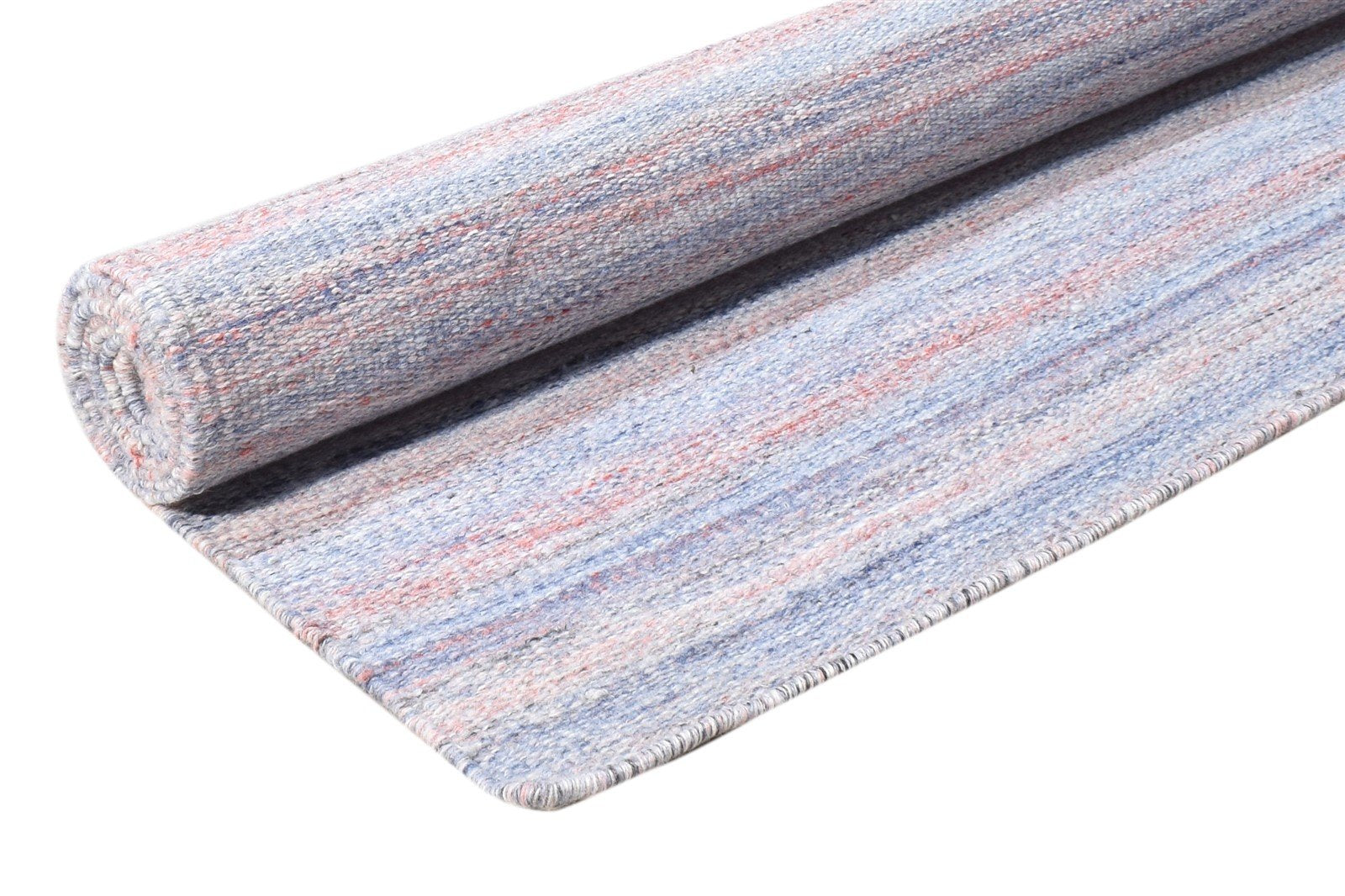 4' X 6' Rug Pet Yarn Purple Modern Flatweave Bohemian Striped Room Size Carpet 7865139921045