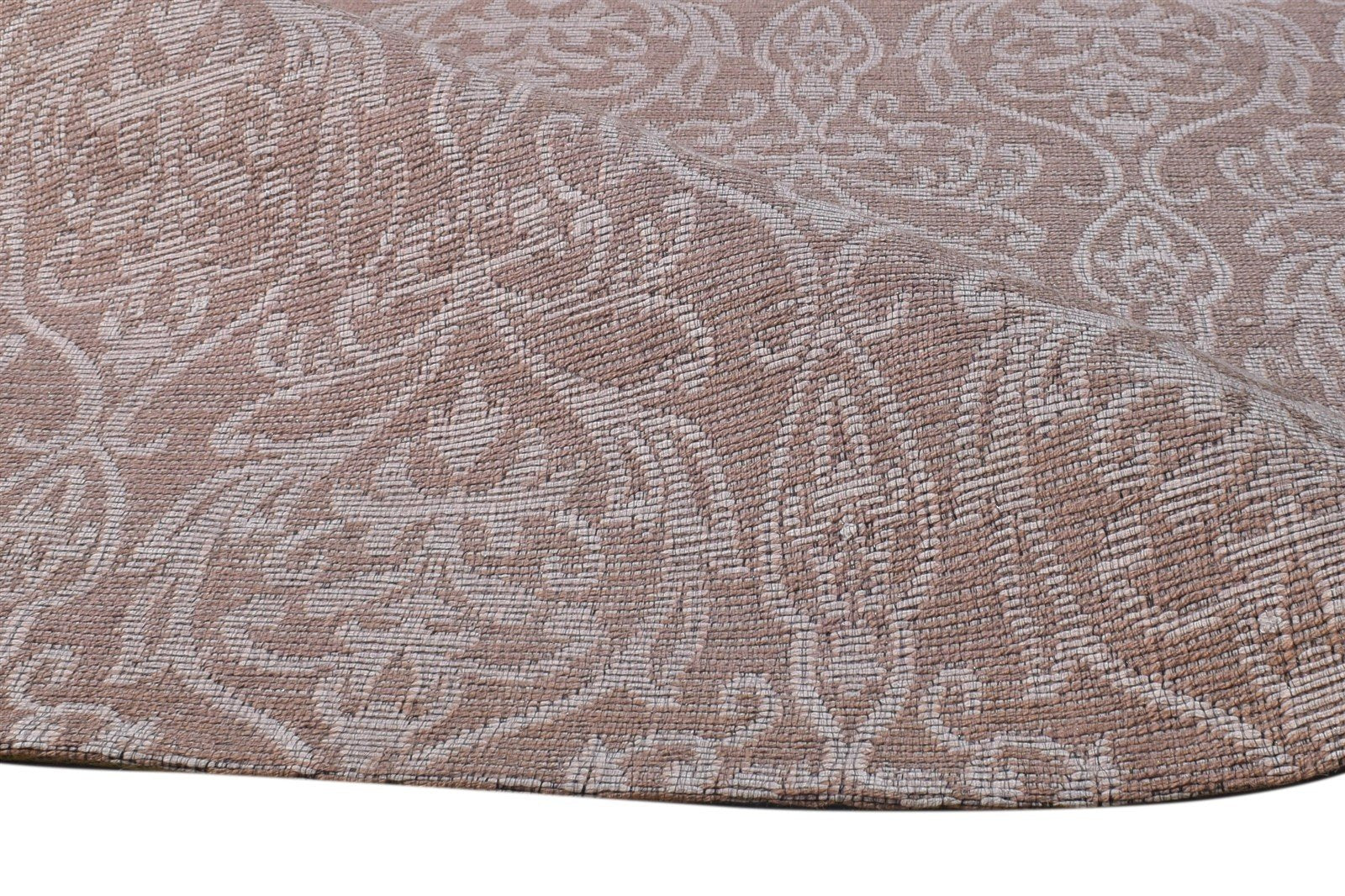 4' X 6' Rug Polyester Taupe Modern Jacquard Loom French Floral Room Size Carpet 7865076023445