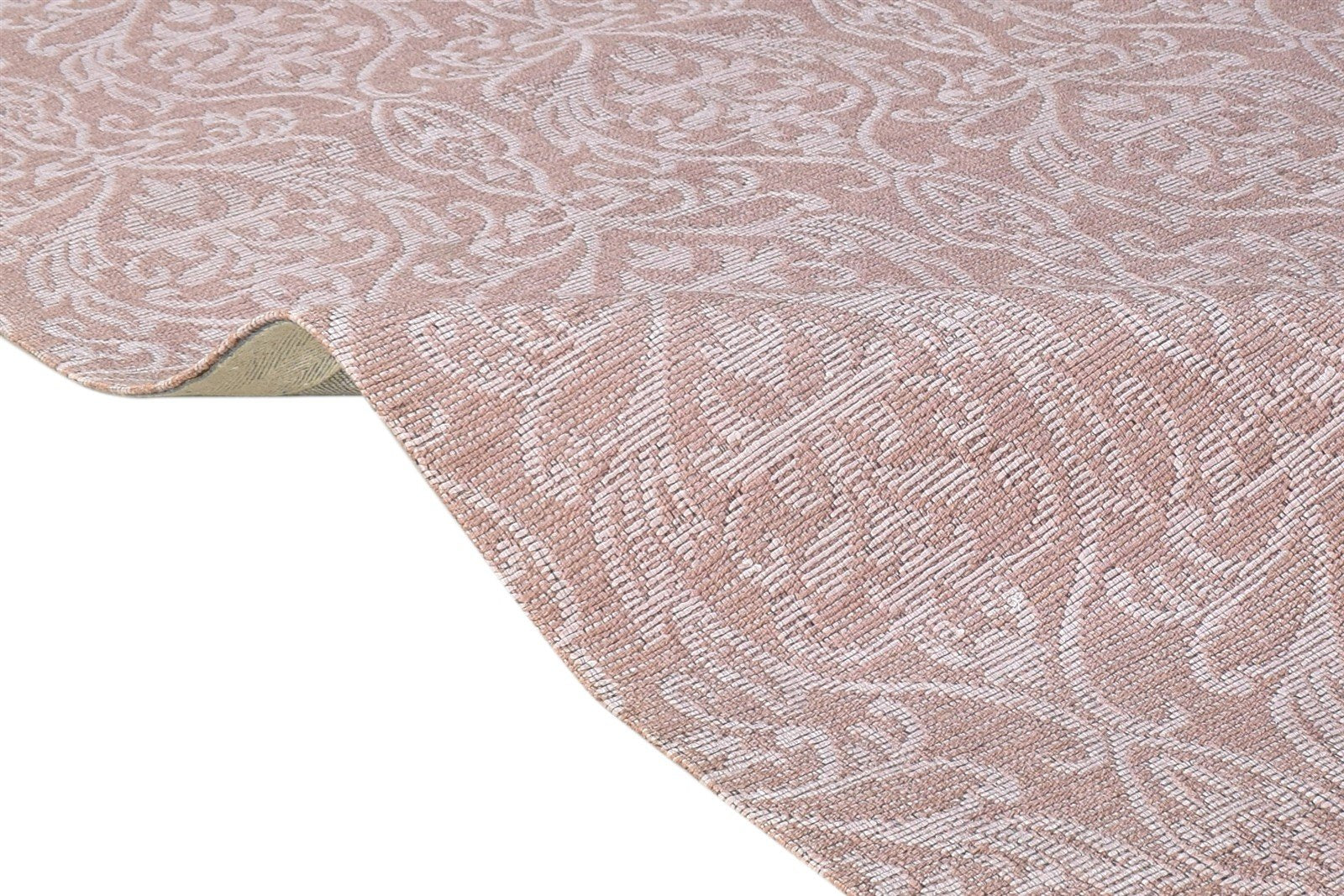 4' X 6' Rug Polyester Taupe Modern Jacquard Loom French Floral Room Size Carpet 7865076023445