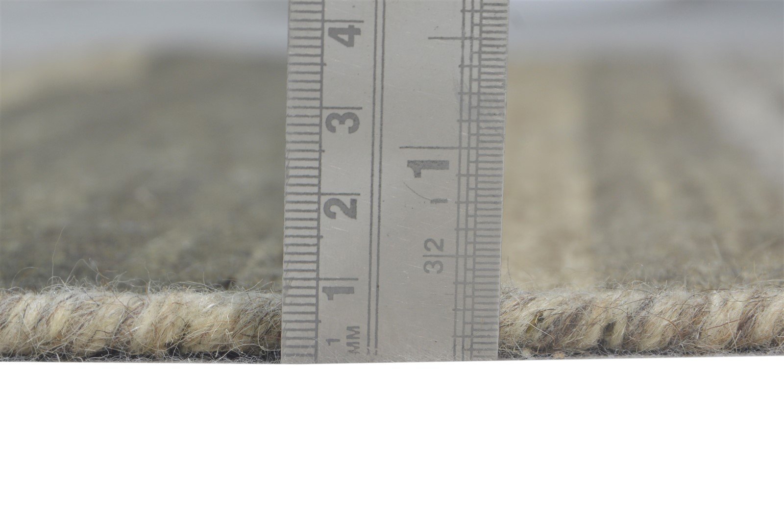 4' X 6' Rug Wool Beige Modern Dhurrie Scandinavian Striped Room Size Carpet 7865142640789