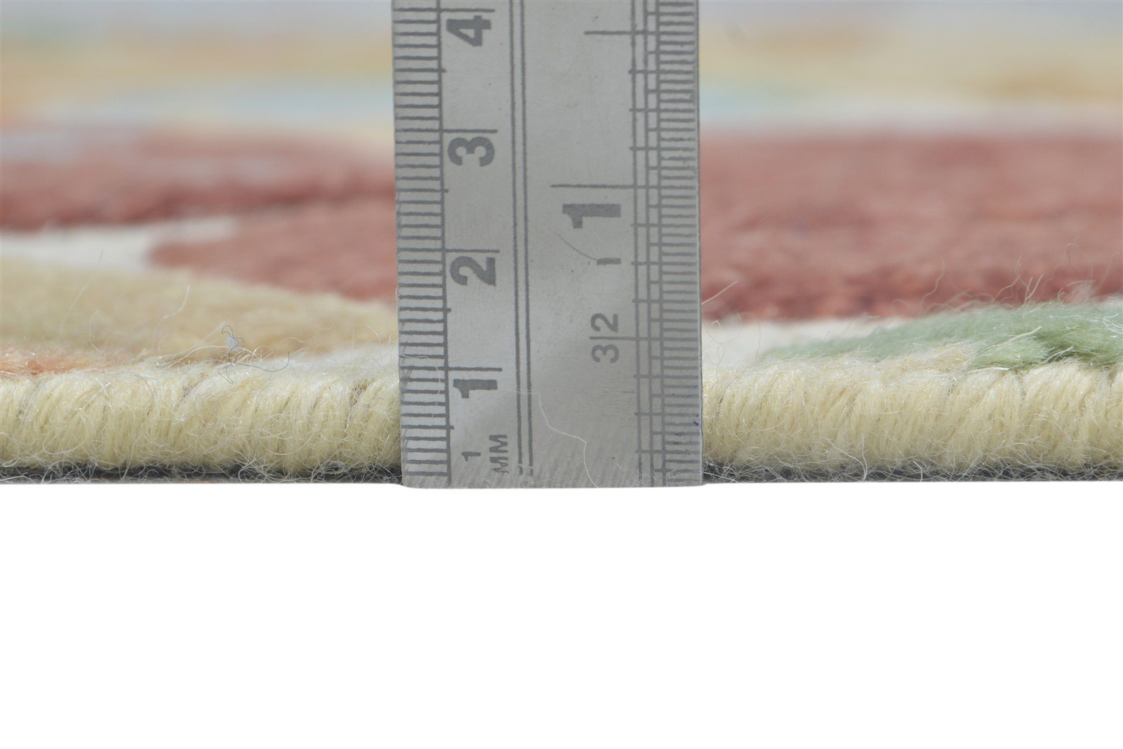 4' X 6' Rug Wool Beige Modern Hand Knotted European Ikat Room Size Carpet 7865003147413
