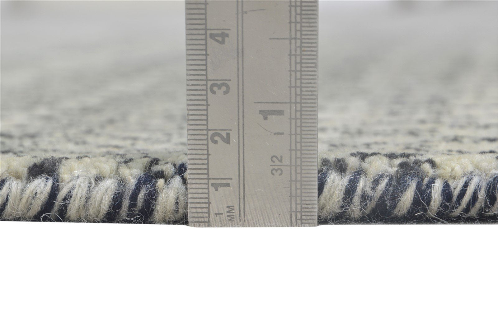 Audrie 4' X 6' Rug Wool Beige Modern Hand Knotted Scandinavian Trellis 7864980144277