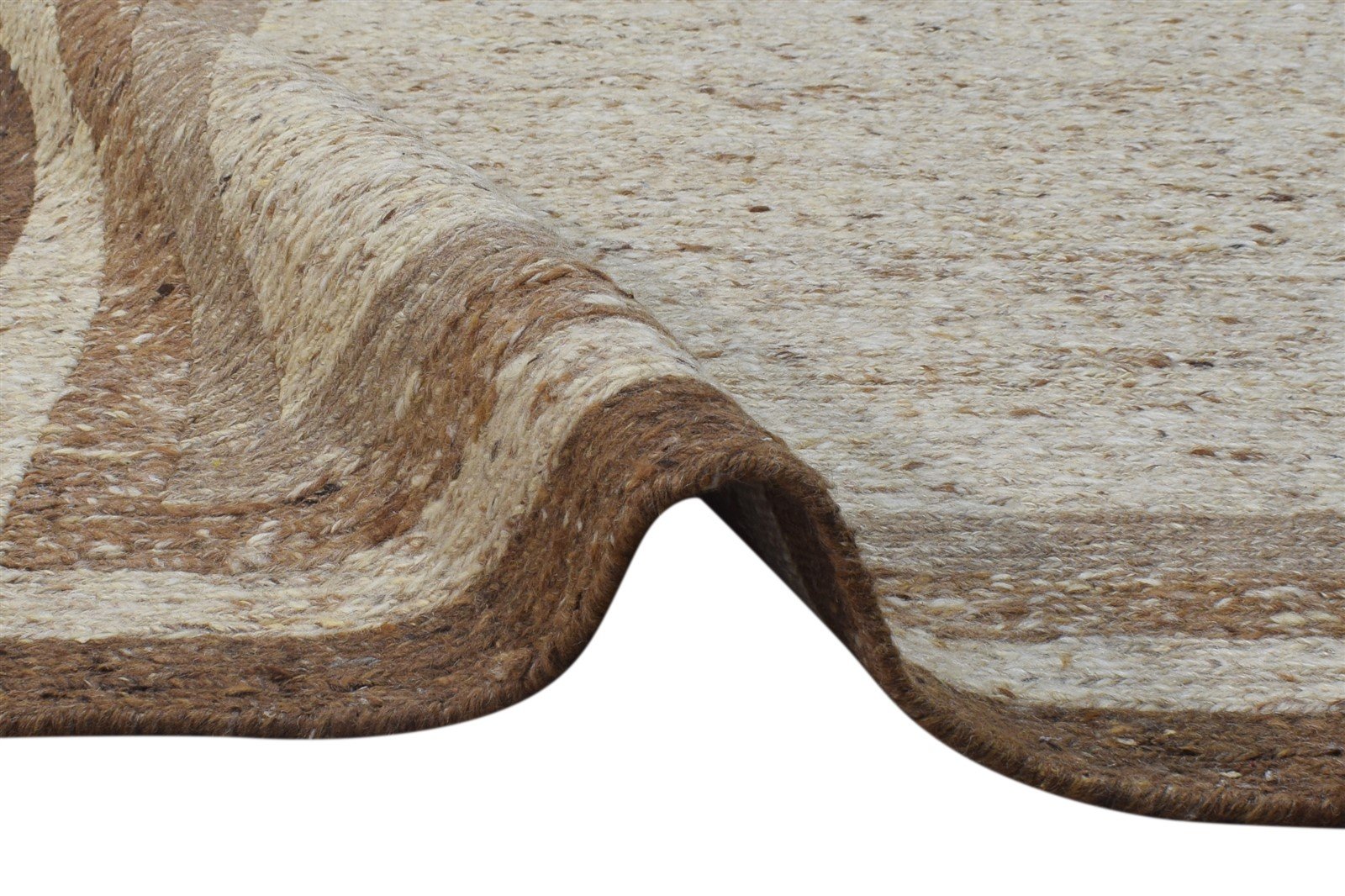 4' X 6' Rug Wool Beige Persian Hand Knotted Gabbeh Bordered Room Size Carpet 7864869060757